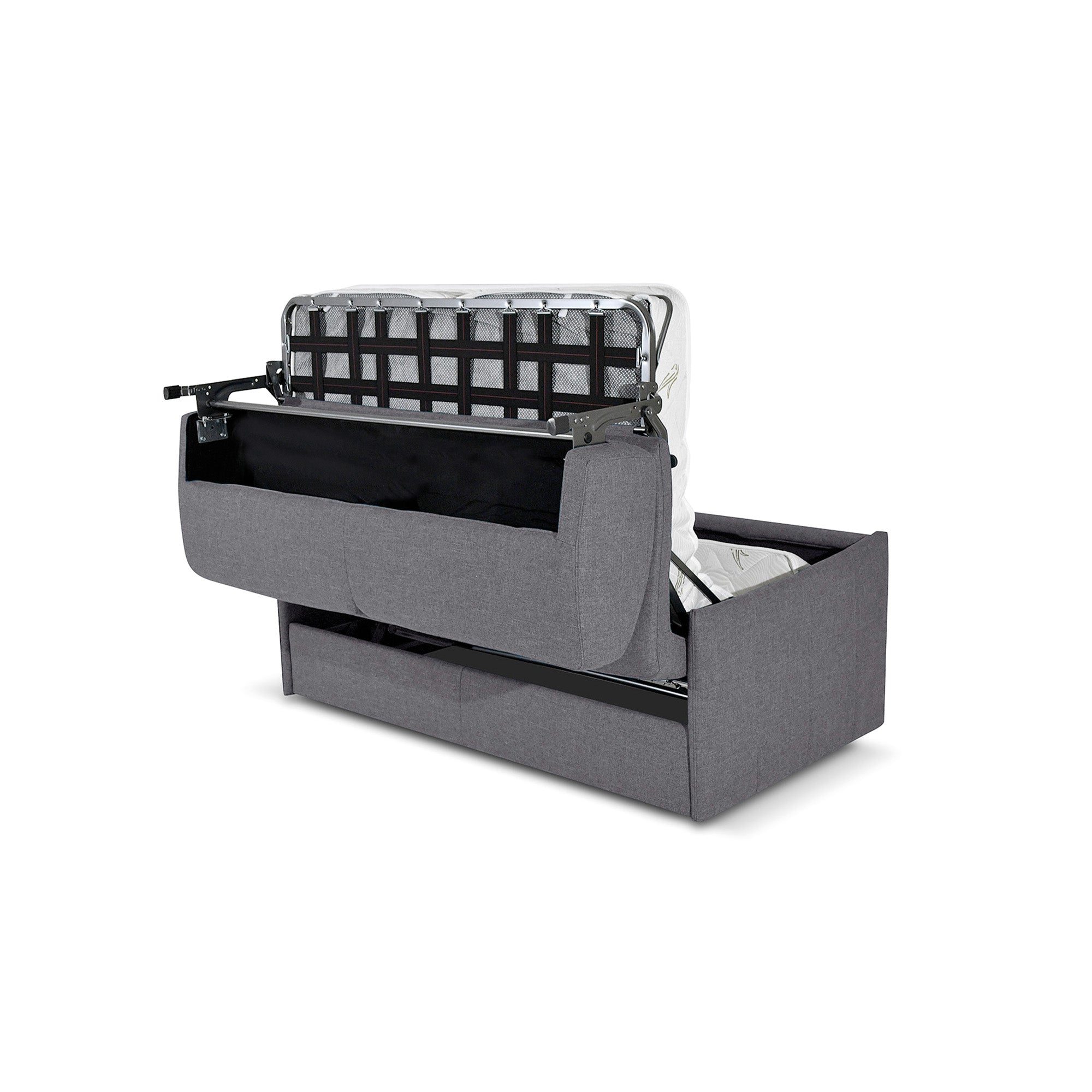 Divano letto Dalila con Materasso, sfoderabile, Made in Italy