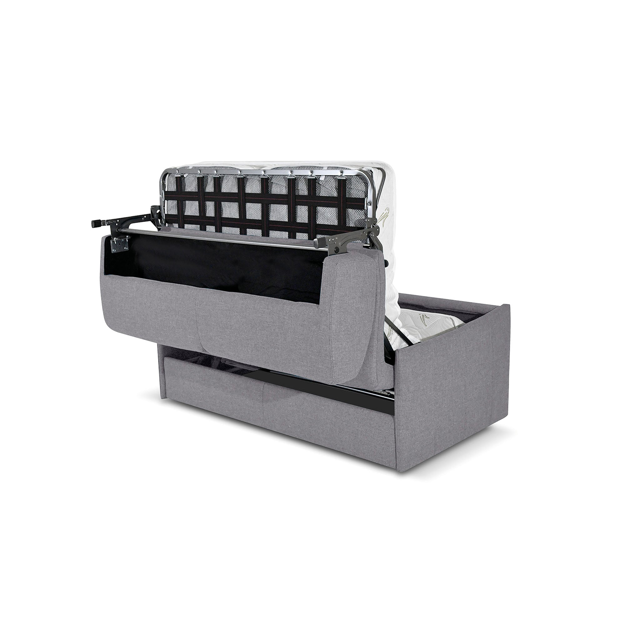 Divano letto Dalila con Materasso, sfoderabile, Made in Italy