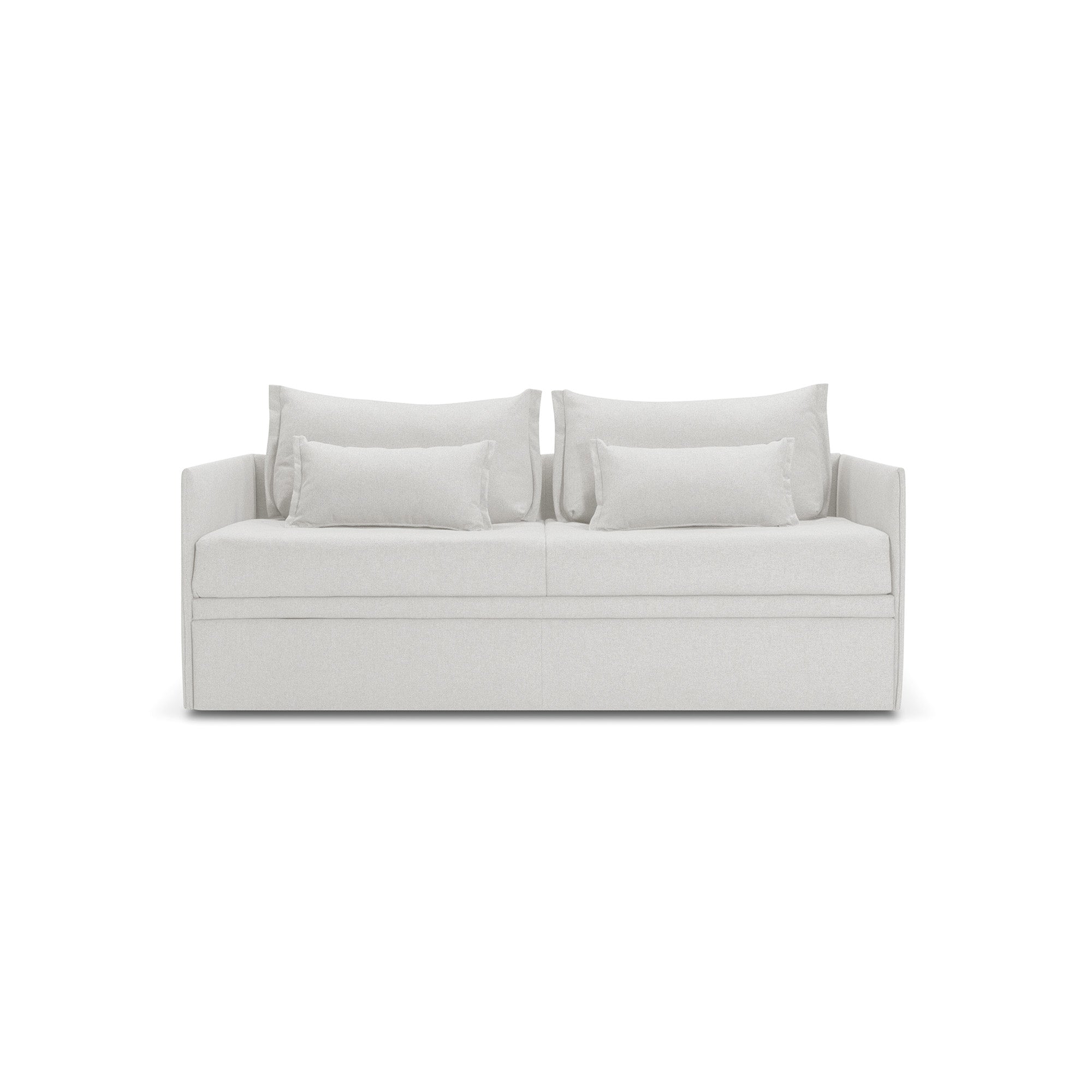Divano letto Double con Materasso, sfoderabile, 2 cuscini omaggio, Made in Italy