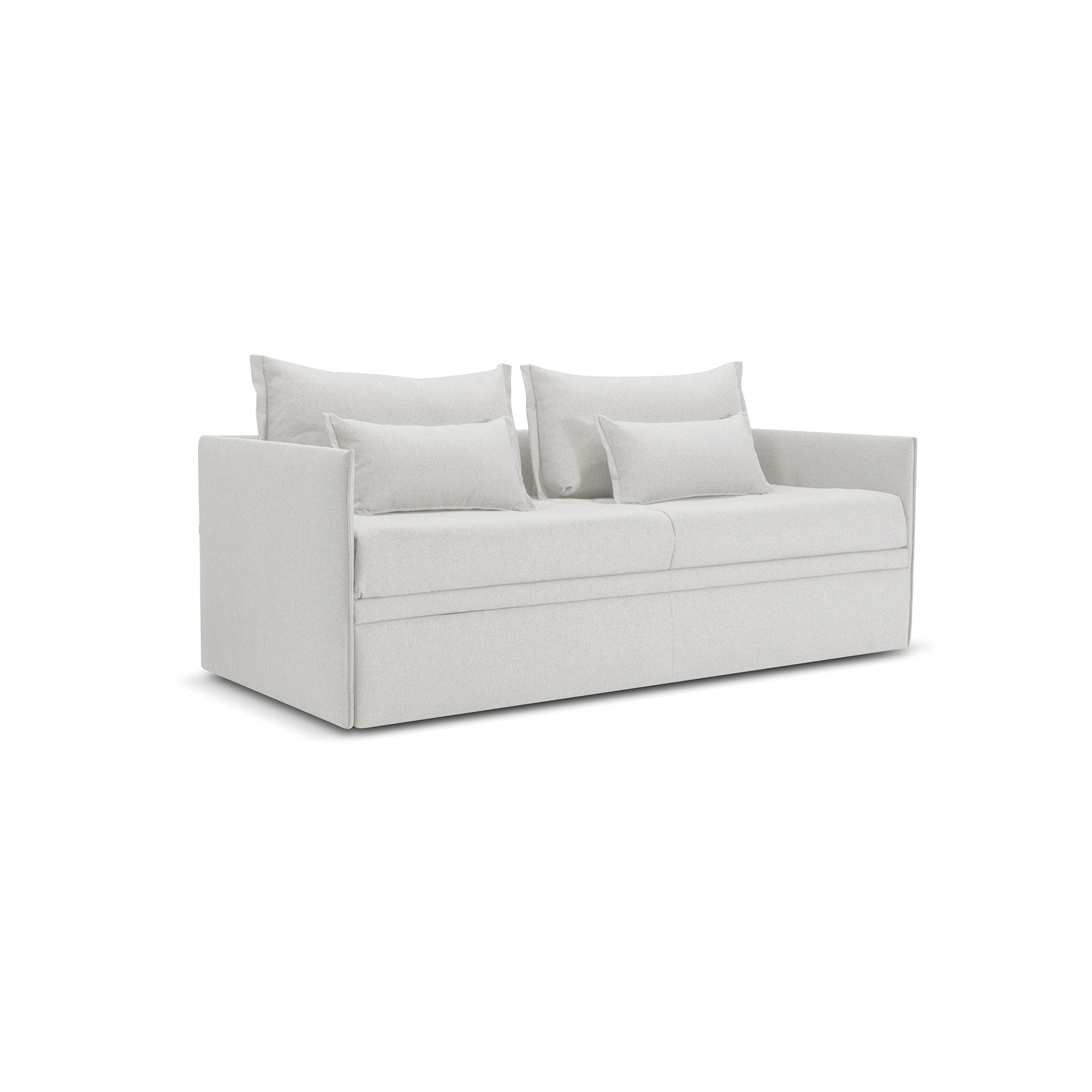 Divano letto Double con Materasso, sfoderabile, 2 cuscini omaggio, Made in Italy