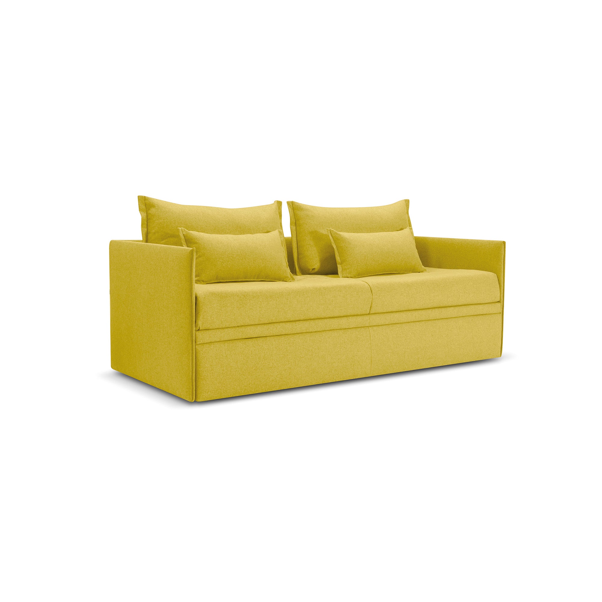 Divano letto Double con Materasso, sfoderabile, 2 cuscini omaggio, Made in Italy