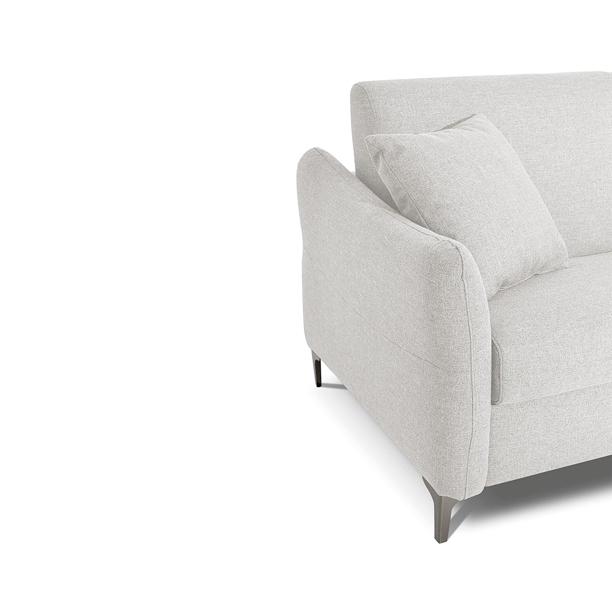 Divano letto Erisea con Materasso, sfoderabile, Made in Italy