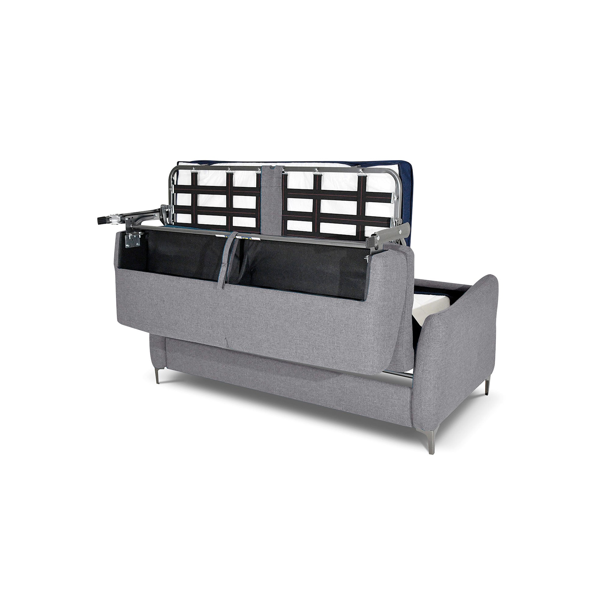Divano letto Erisea con Materasso, sfoderabile, Made in Italy