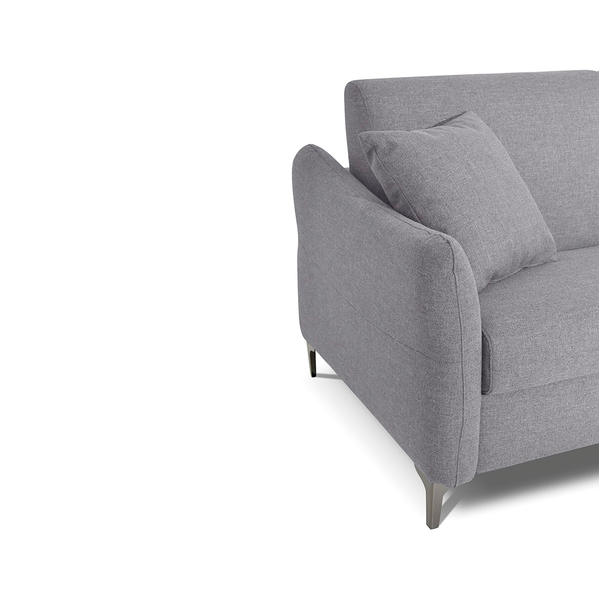 Divano letto Erisea con Materasso, sfoderabile, Made in Italy