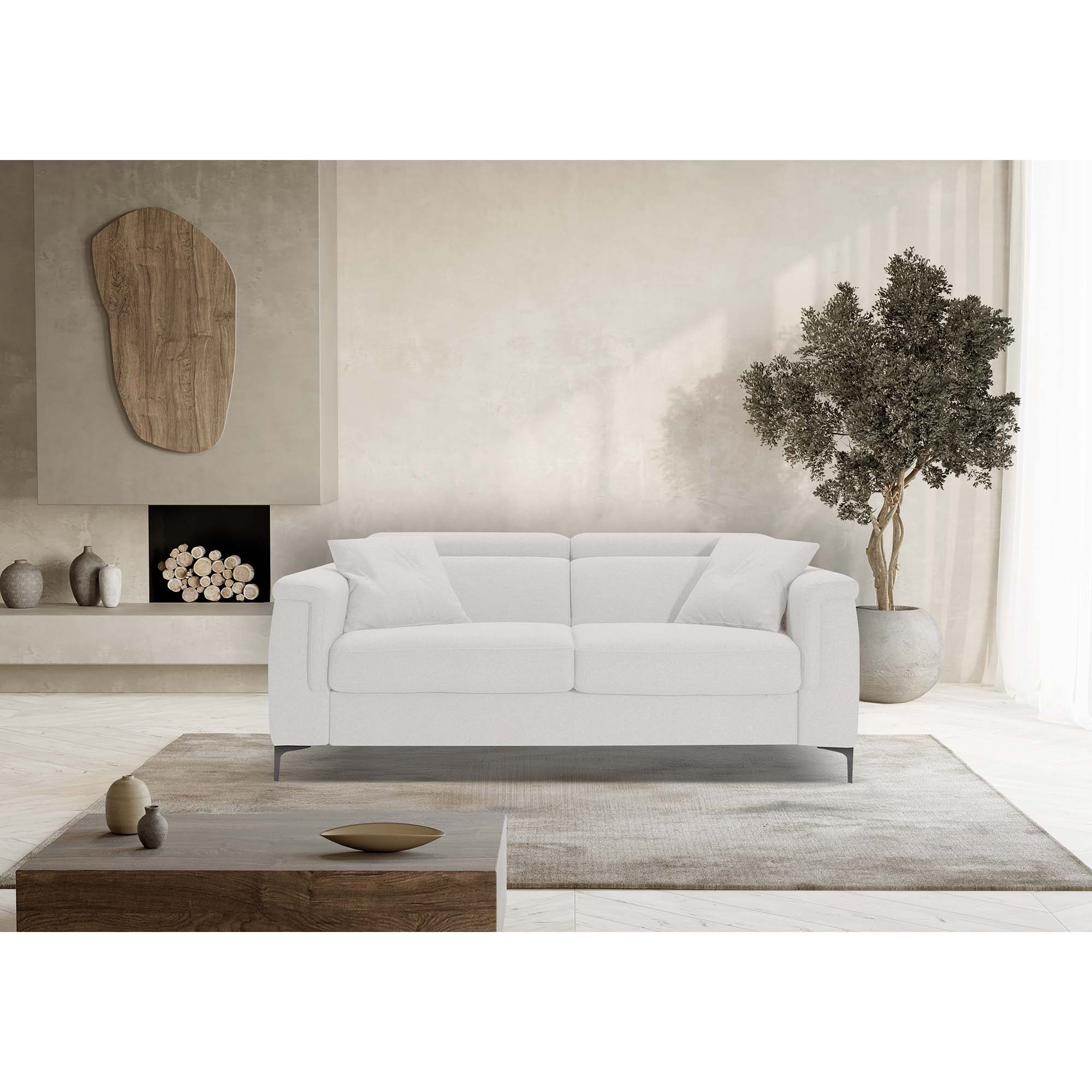 Divano letto John con Materasso, sfoderabile, Made in Italy
