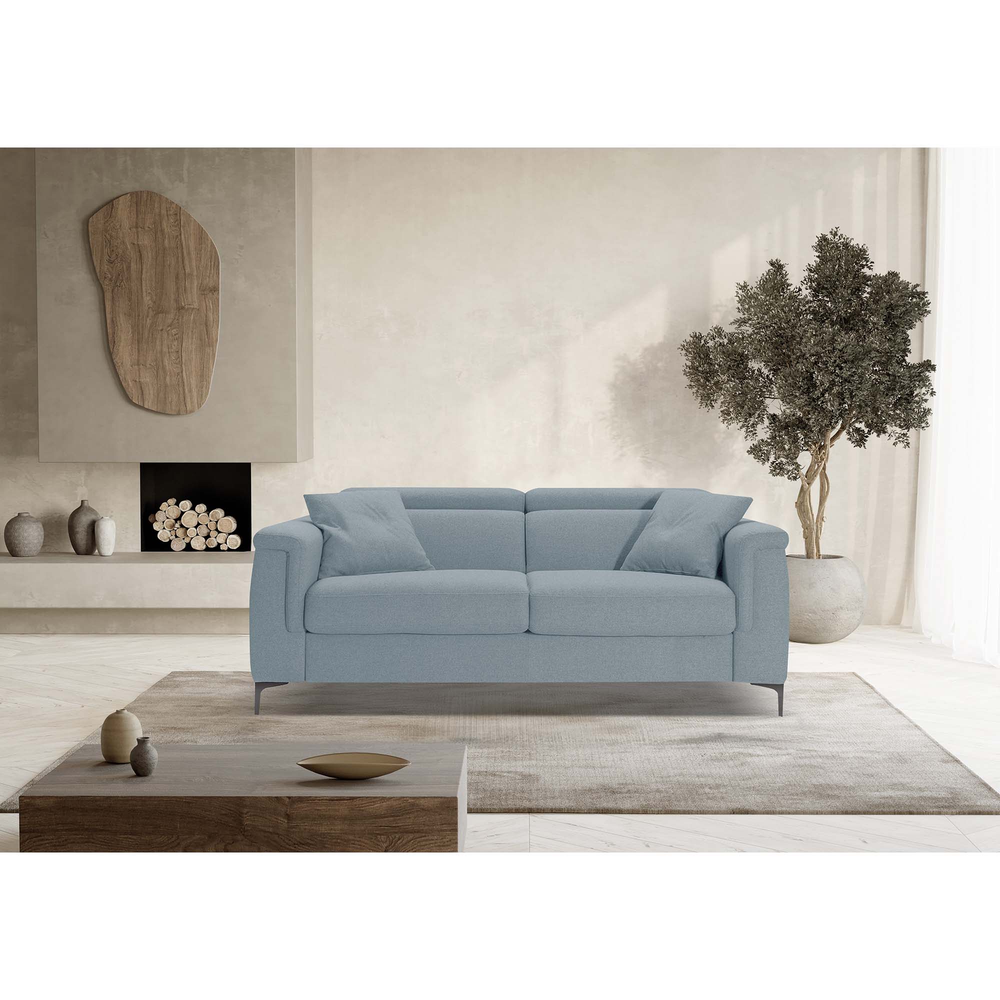 Divano letto John con Materasso, sfoderabile, Made in Italy