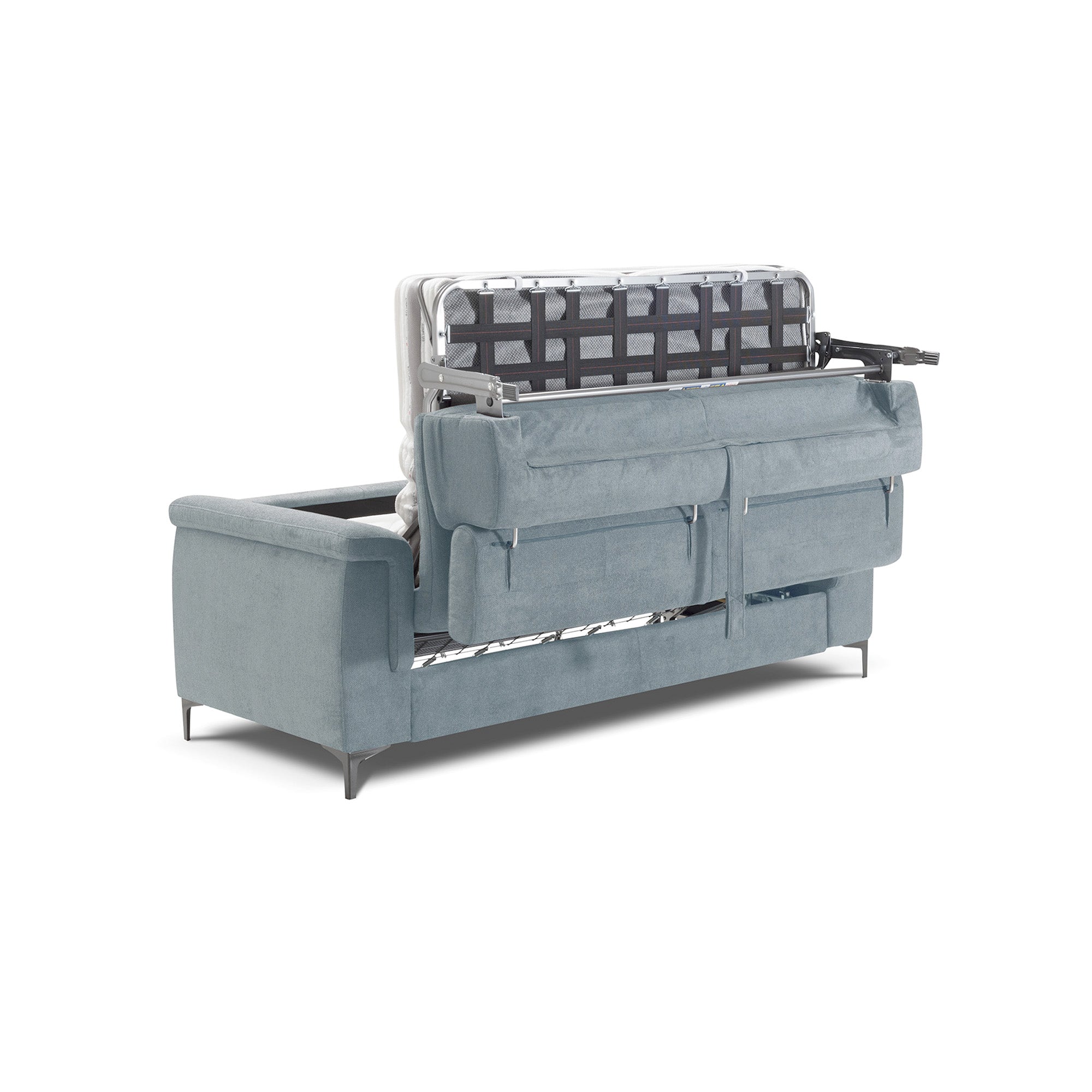 Divano letto John con Materasso, sfoderabile, Made in Italy