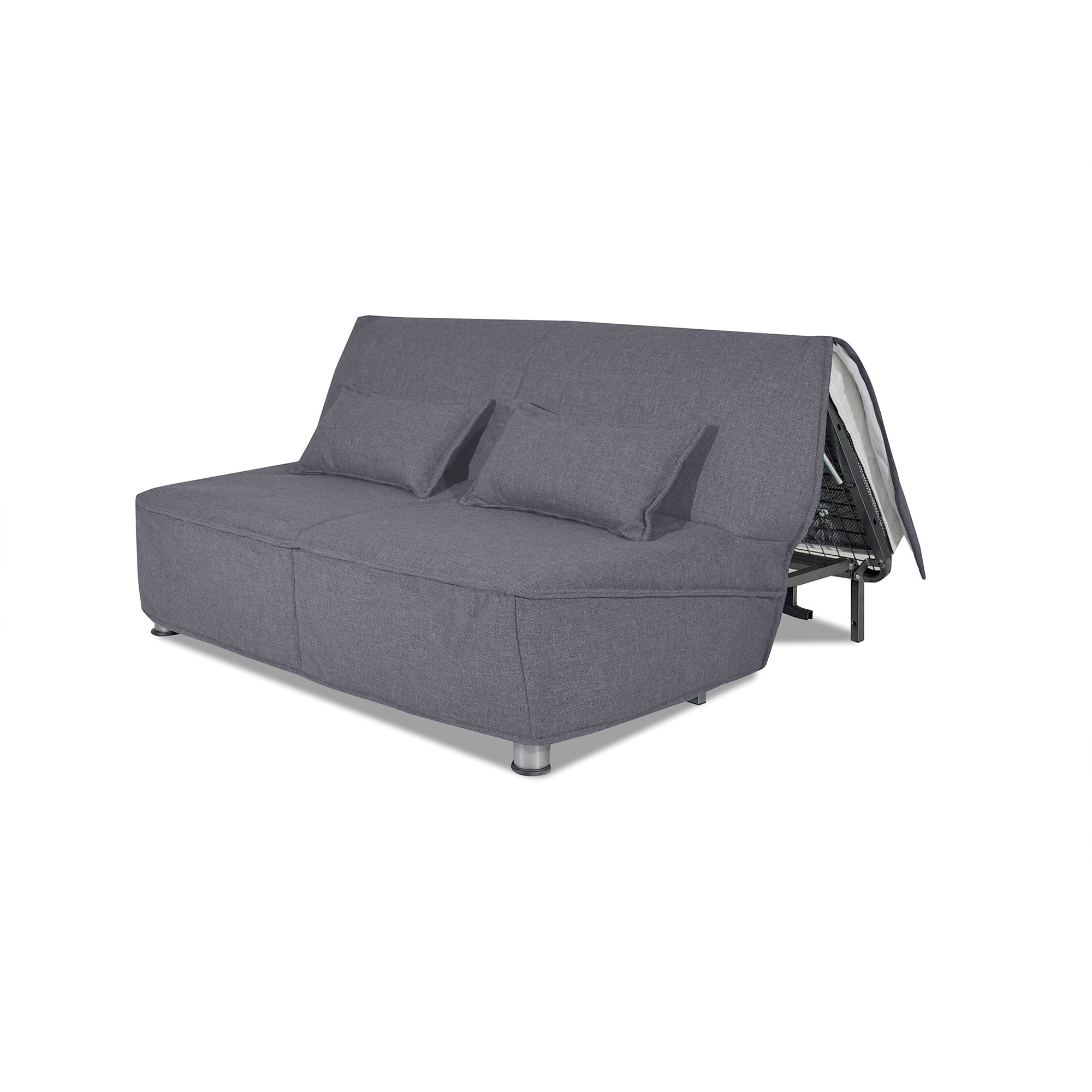 Divano letto Levante con Materasso, sfoderabile, 2 cuscini omaggio, Made in Italy