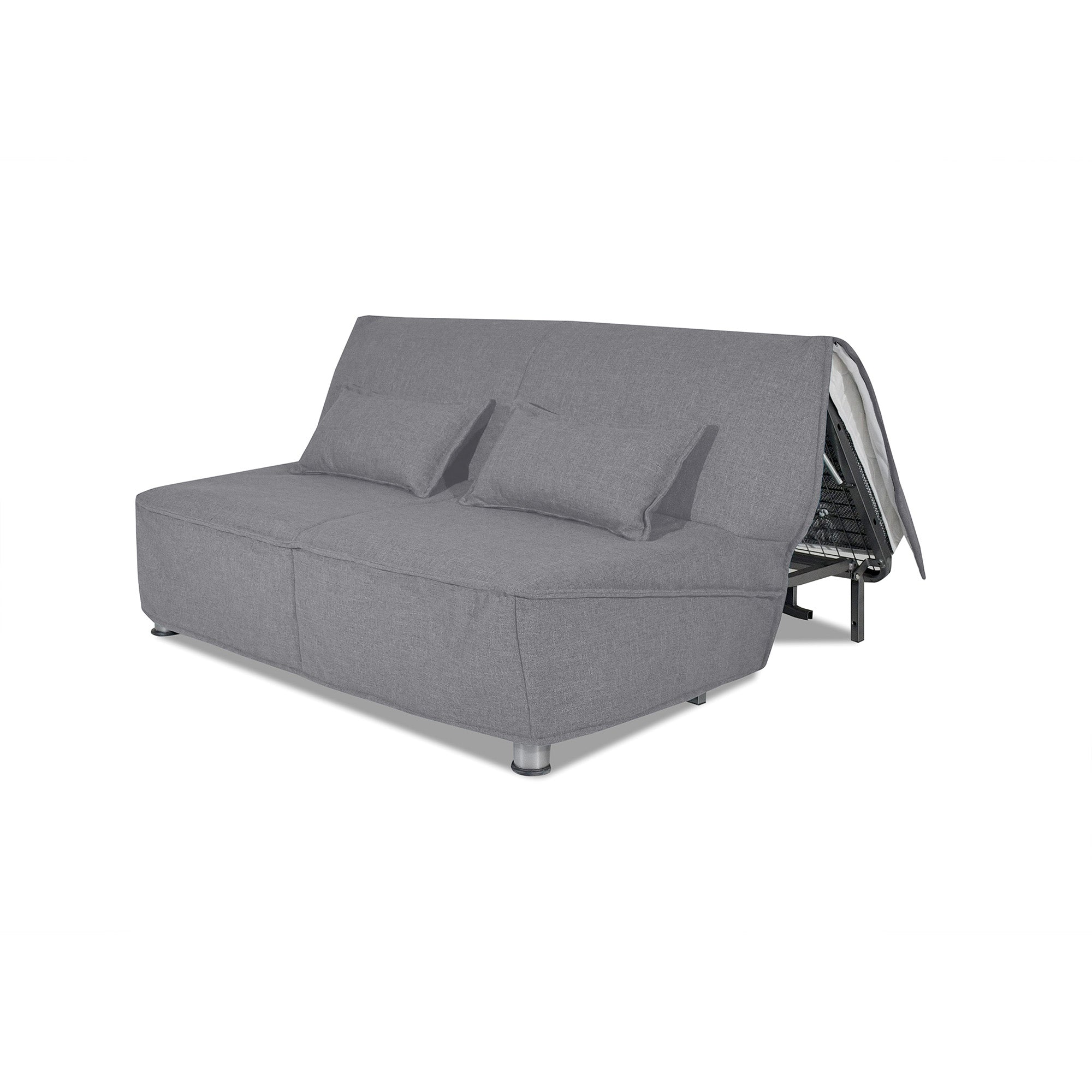 Divano letto Levante con Materasso, sfoderabile, 2 cuscini omaggio, Made in Italy