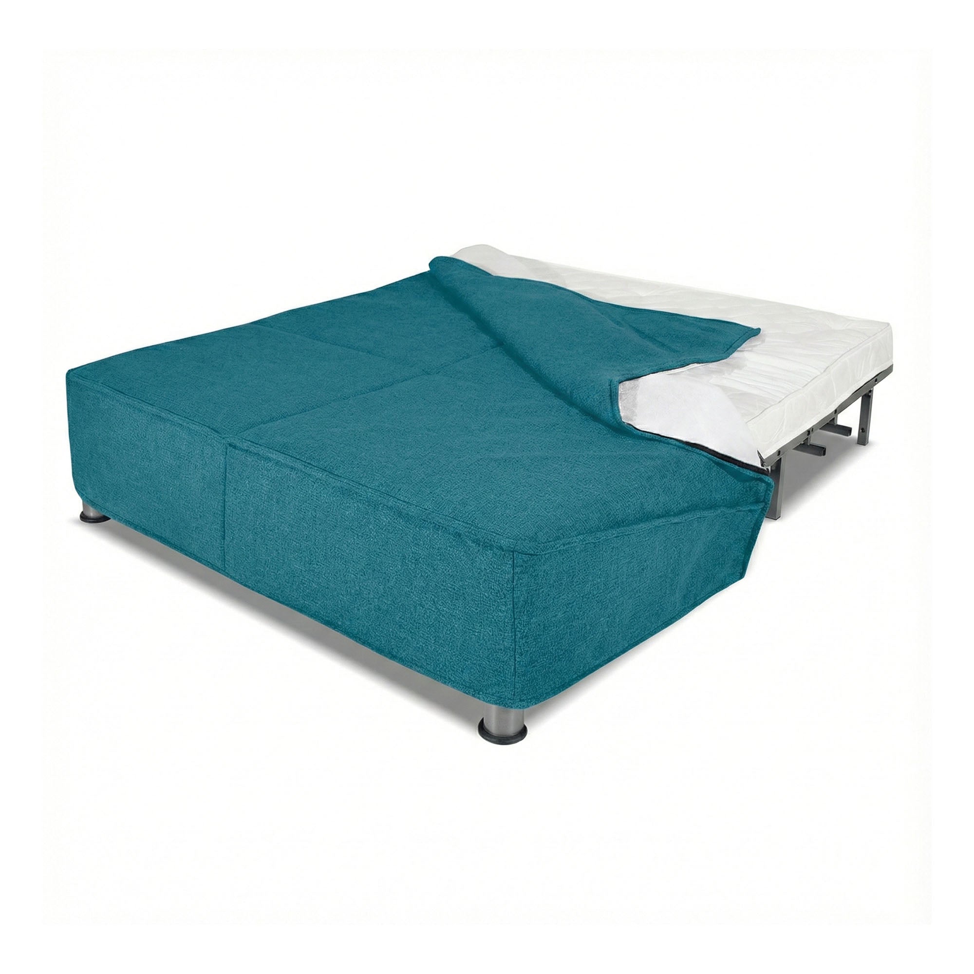 Divano letto Levante con Materasso 11cm, sfoderabile, 2 cuscini omaggio, Made in Italy