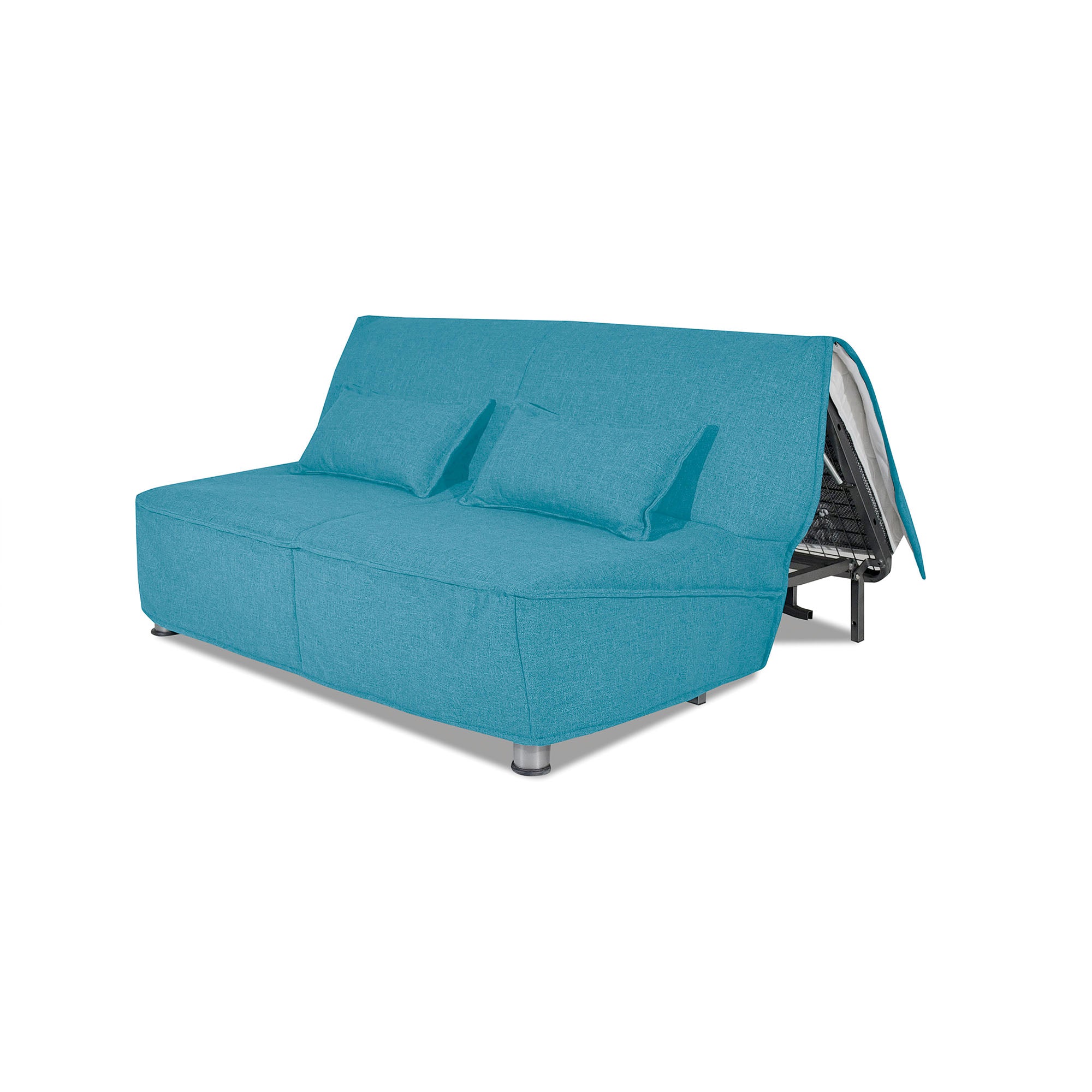 Divano letto Levante con Materasso, sfoderabile, 2 cuscini omaggio, Made in Italy