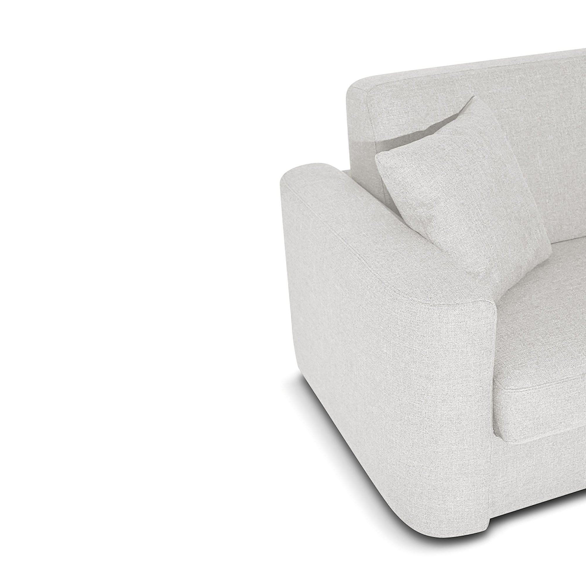 Divano letto Nereo con Materasso, sfoderabile, Made in Italy