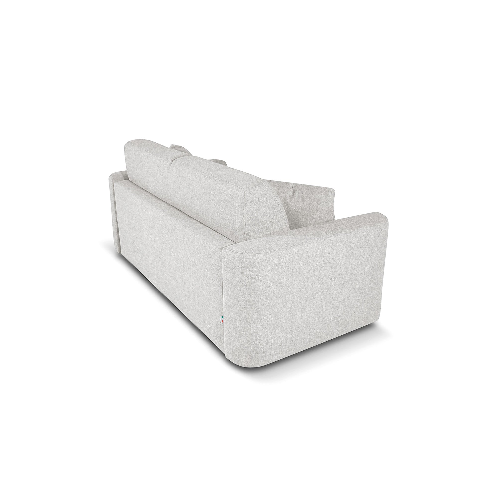 Divano letto Nereo con Materasso, sfoderabile, Made in Italy