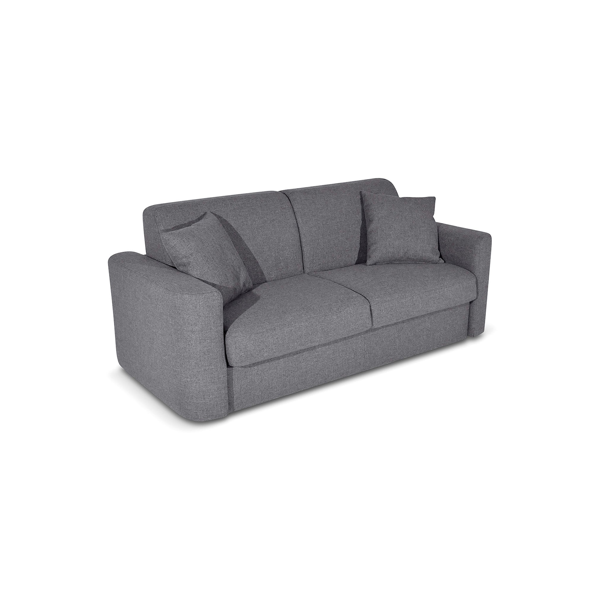 Divano letto Nereo con Materasso, sfoderabile, Made in Italy