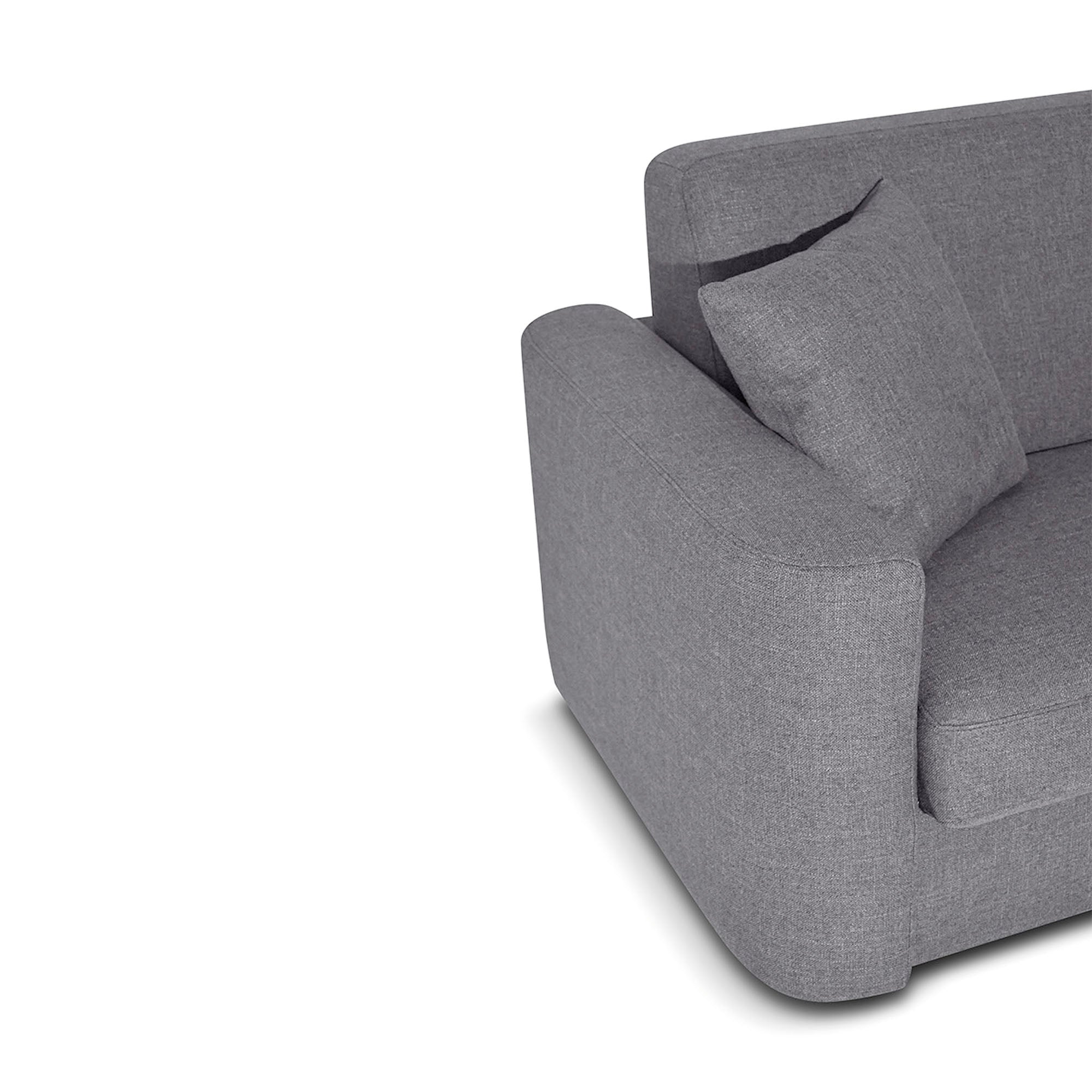 Divano letto Nereo con Materasso, sfoderabile, Made in Italy