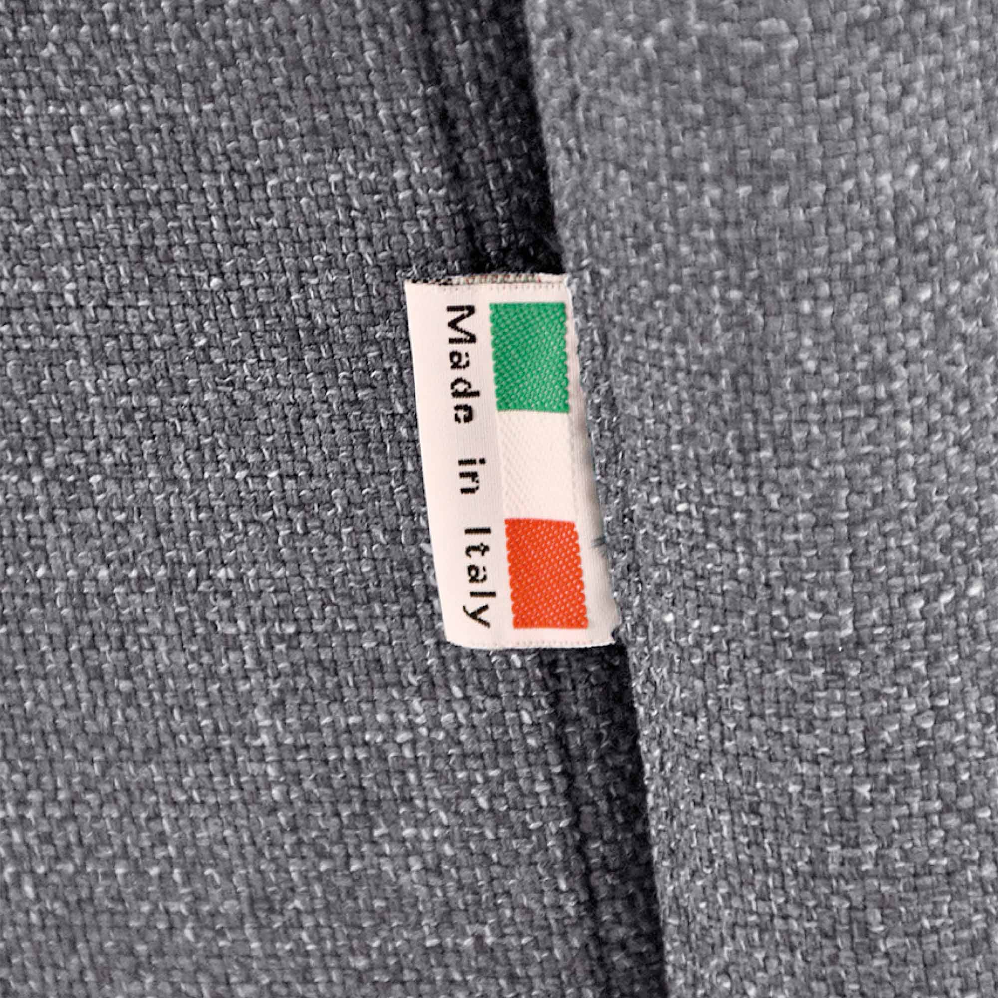 Divano letto Nereo con Materasso, sfoderabile, Made in Italy