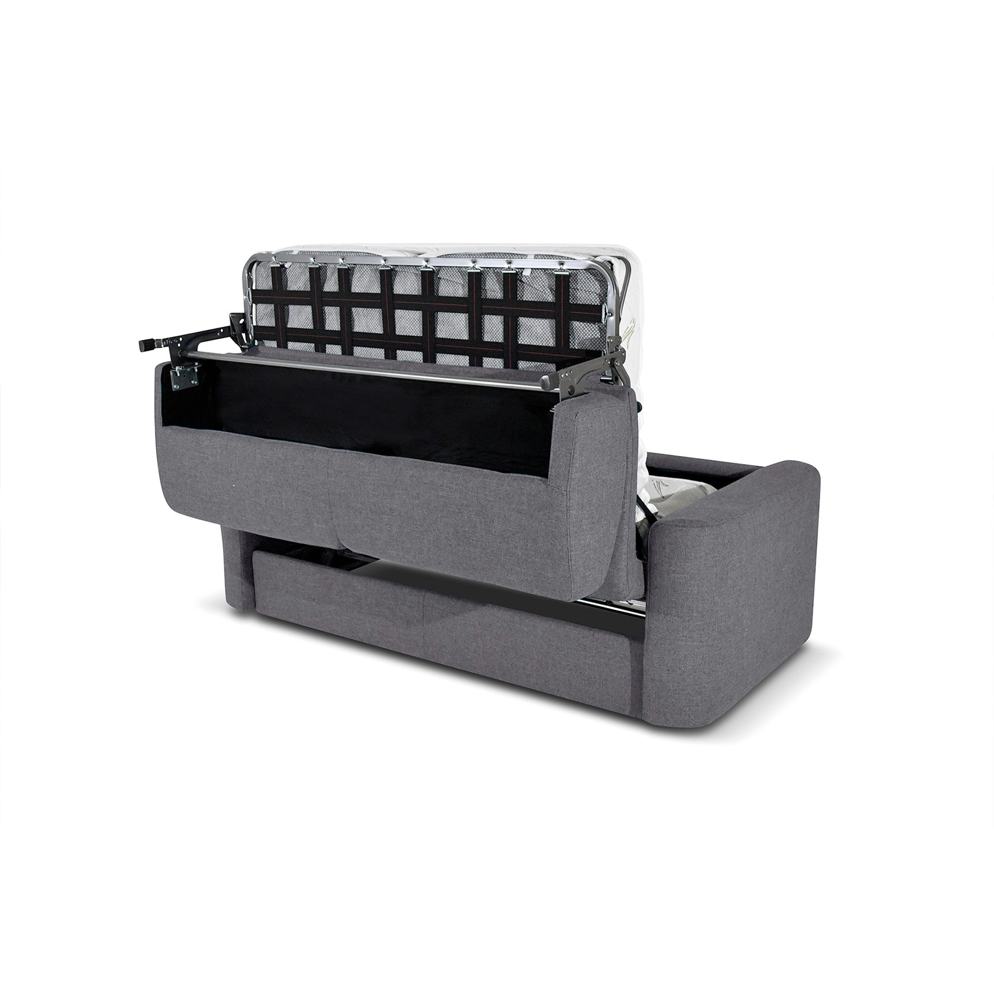 Divano letto Nereo con Materasso, sfoderabile, Made in Italy