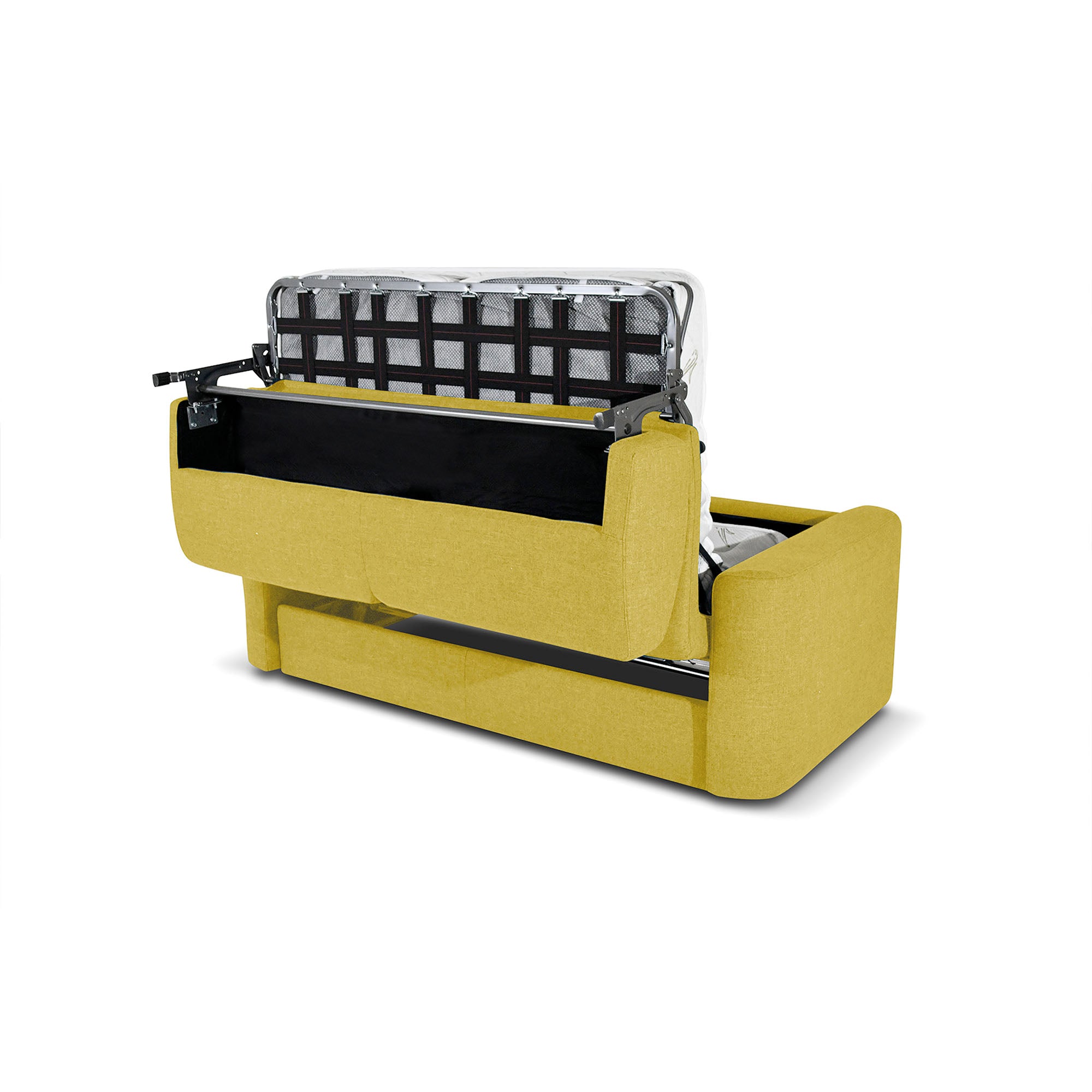 Divano letto Nereo con Materasso, sfoderabile, Made in Italy