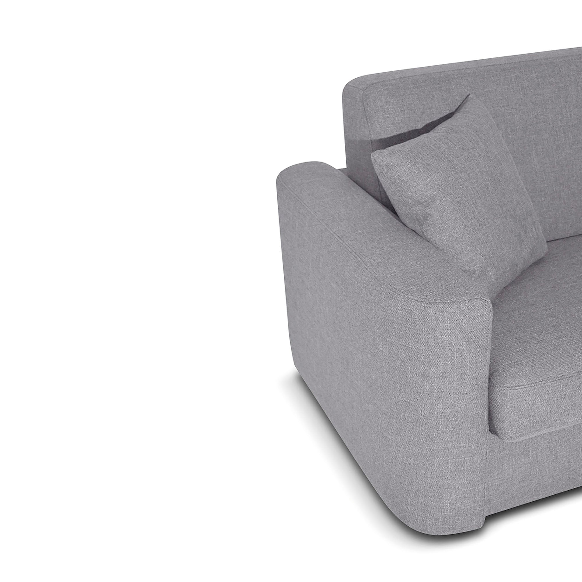 Divano letto Nereo con Materasso, sfoderabile, Made in Italy
