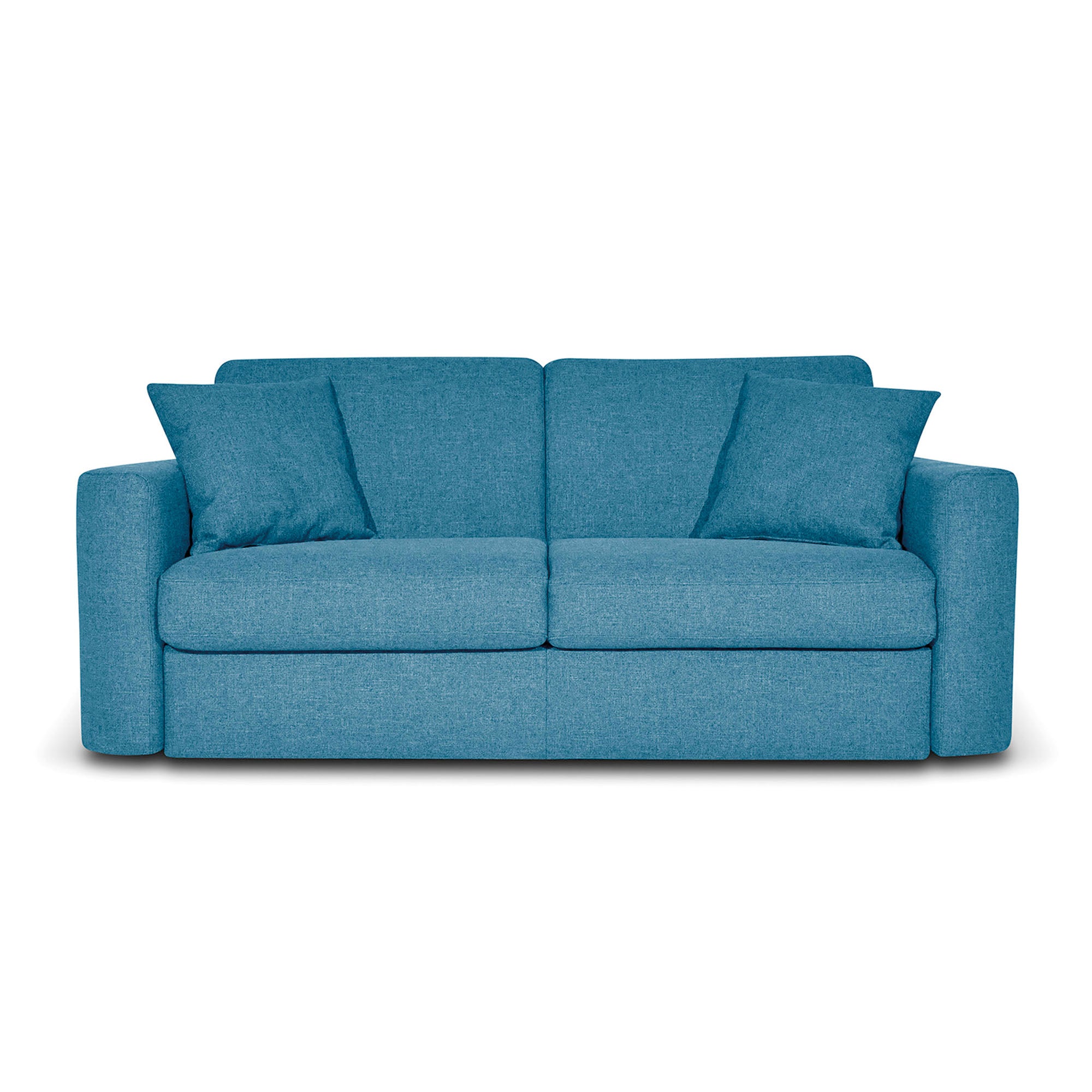 Divano letto Nereo con Materasso 18cm, sfoderabile, Made in Italy