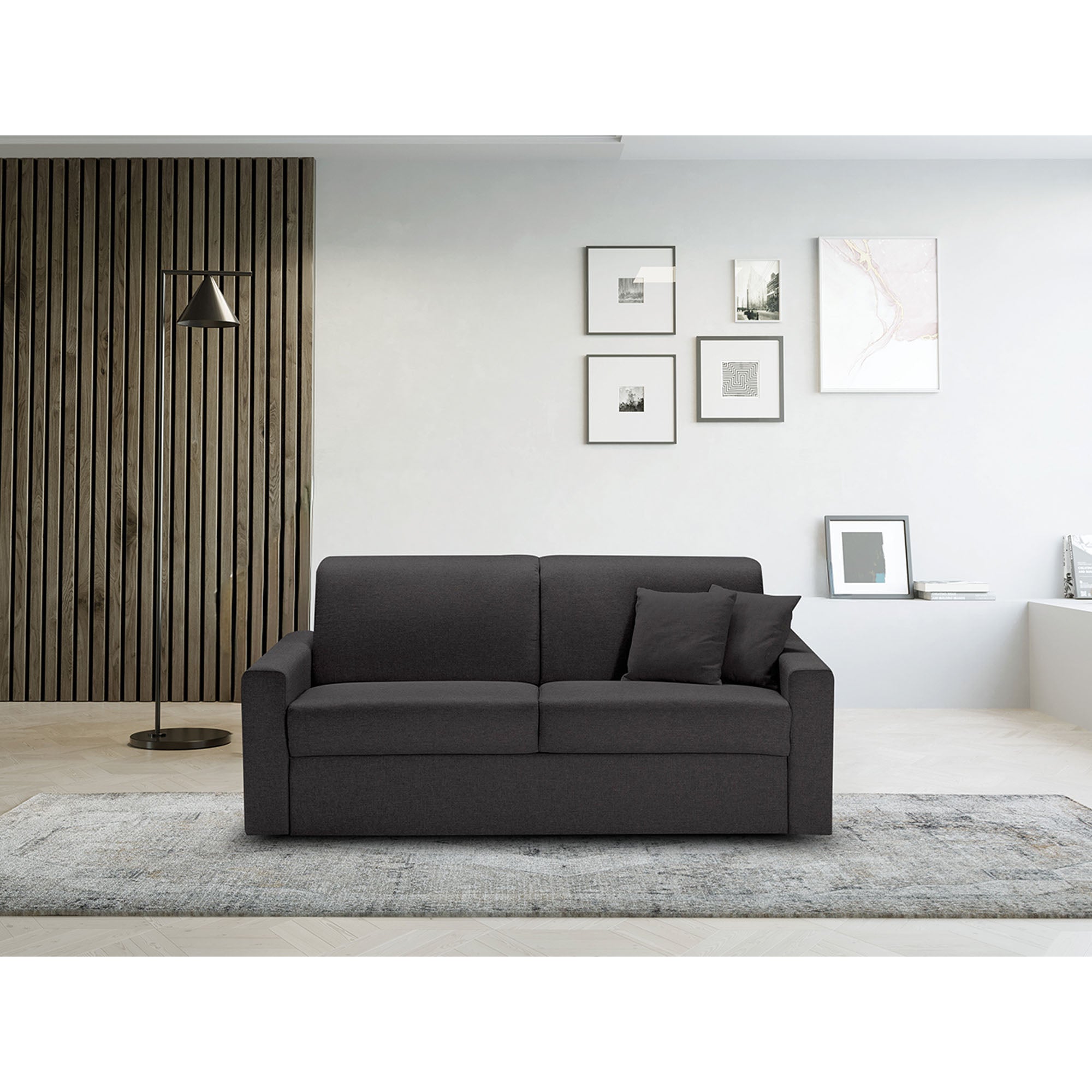 Canapé convertible Oregon avec matelas de 14 cm, déhoussable, fabriqué en Italie