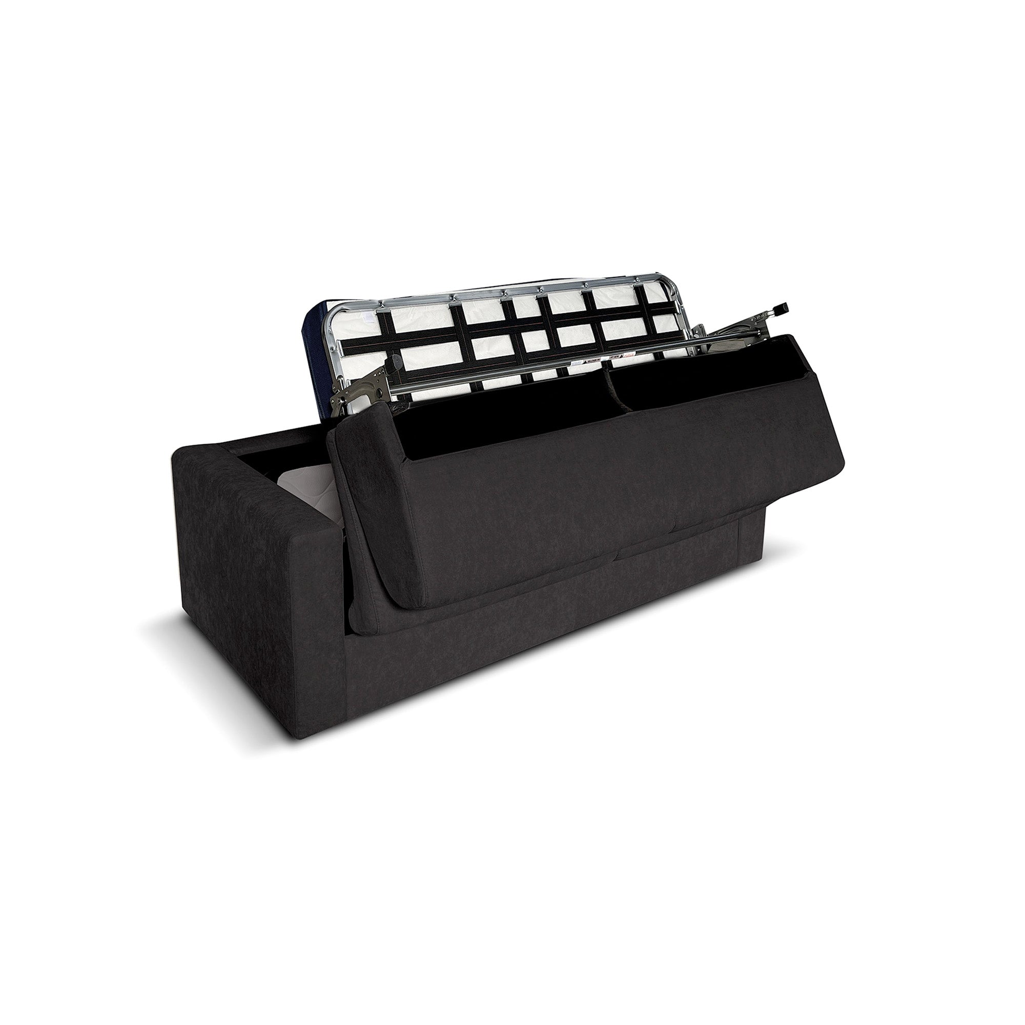 Divano letto Oregon con Materasso, sfoderabile, Made in Italy