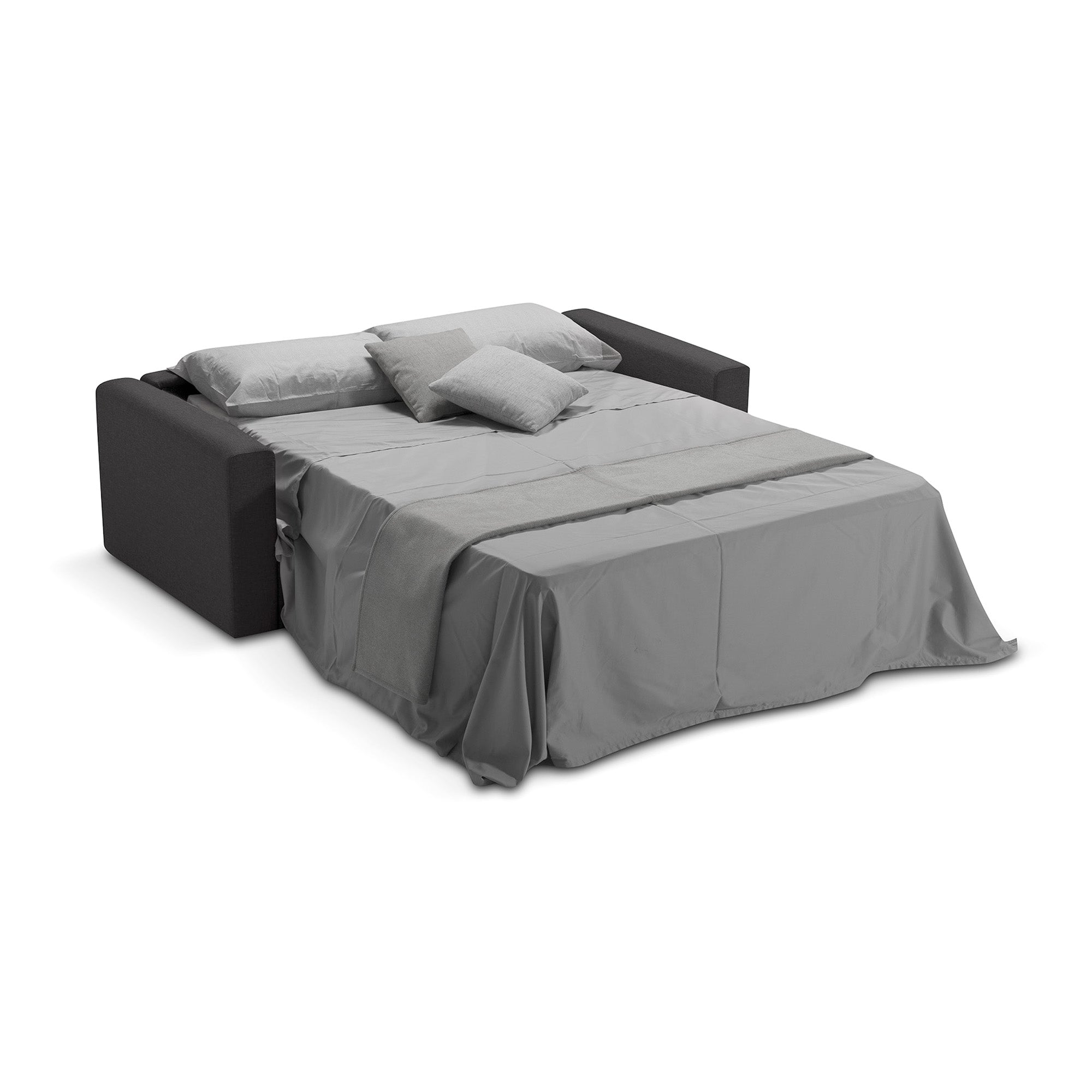 Divano letto Oregon con Materasso, sfoderabile, Made in Italy