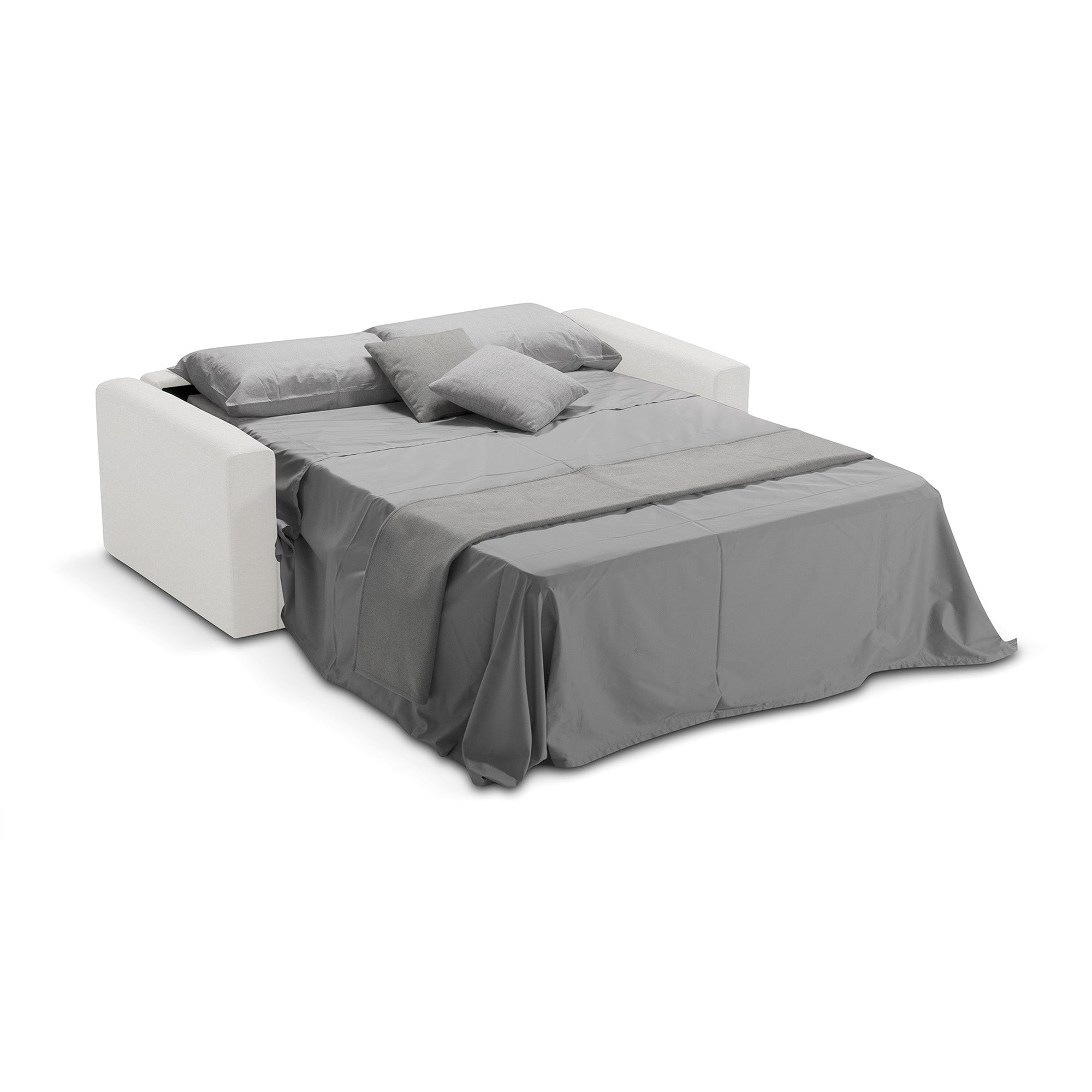 Divano letto Oregon con Materasso, sfoderabile, Made in Italy