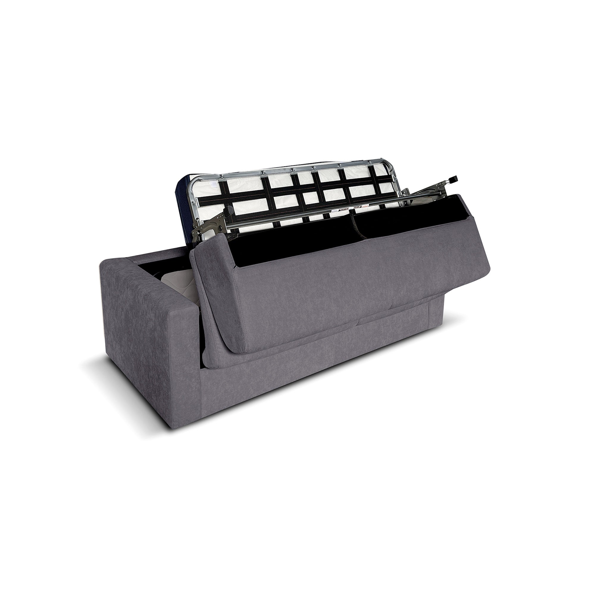 Divano letto Oregon con Materasso, sfoderabile, Made in Italy