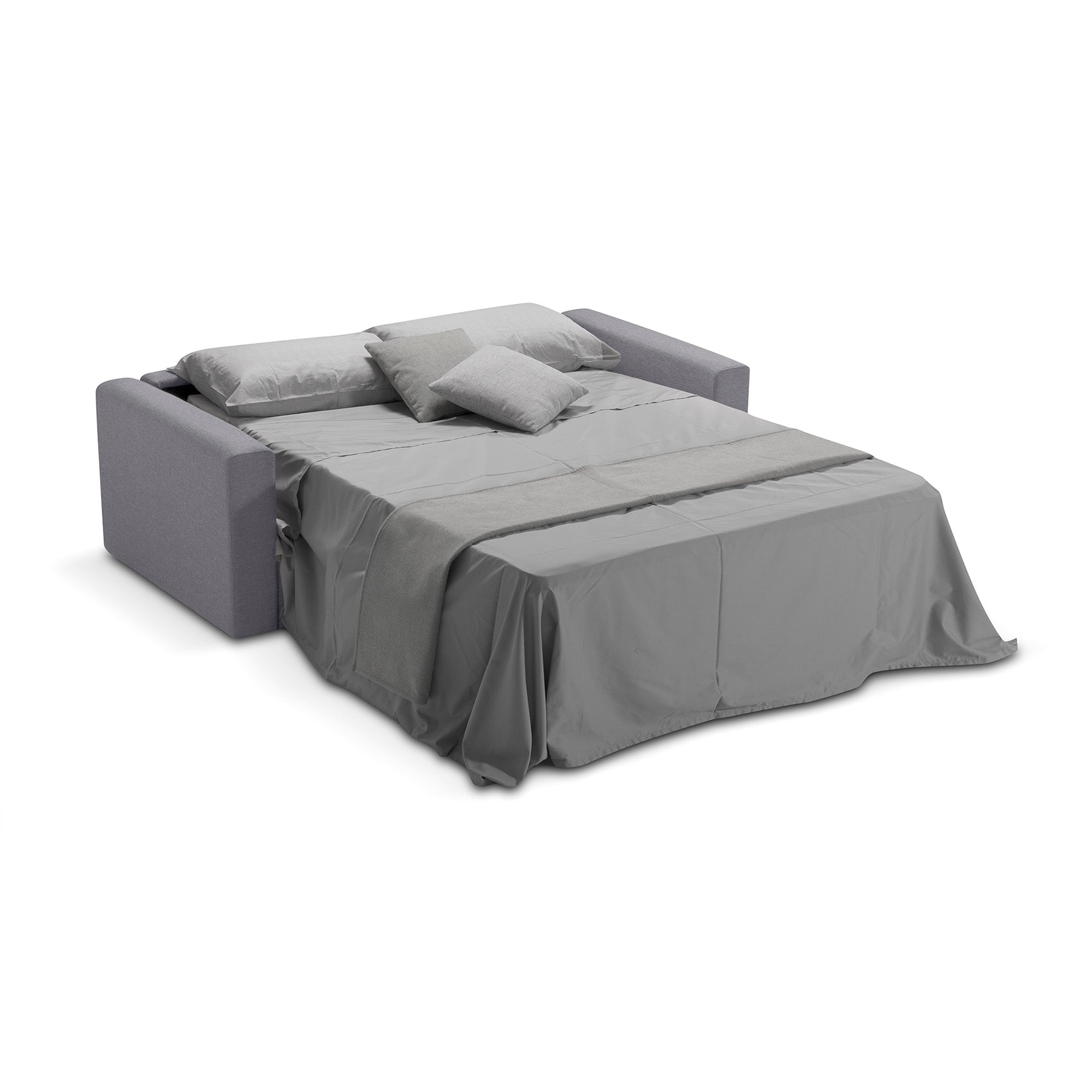 Divano letto Oregon con Materasso, sfoderabile, Made in Italy