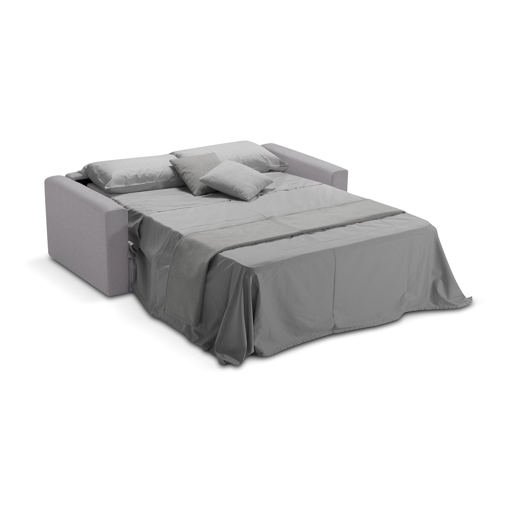 Divano letto Oregon con Materasso, sfoderabile, Made in Italy