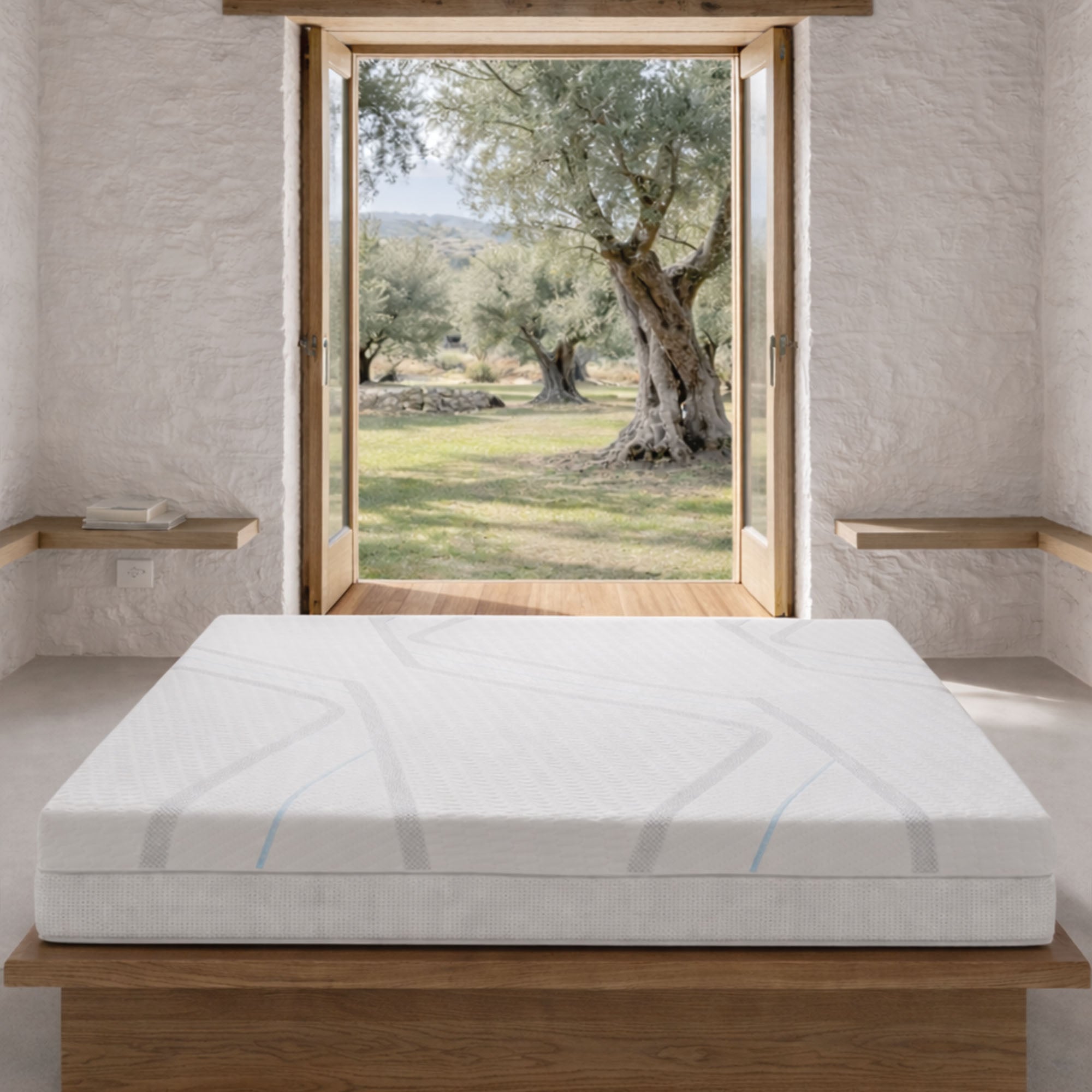 Matelas en Mousse à Mémoire de Forme Respirant (25cm) Technologie Green Air - Kaysa Solar