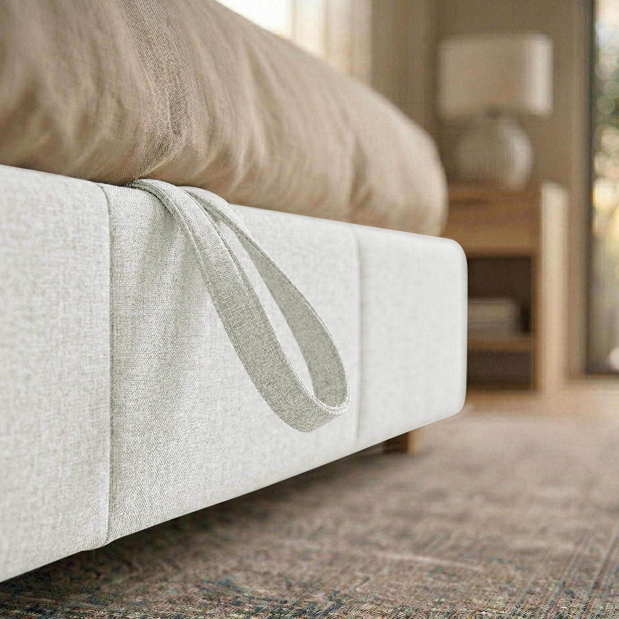 Letto Matrimoniale Contenitore con apertura facilitata e design classico Dune