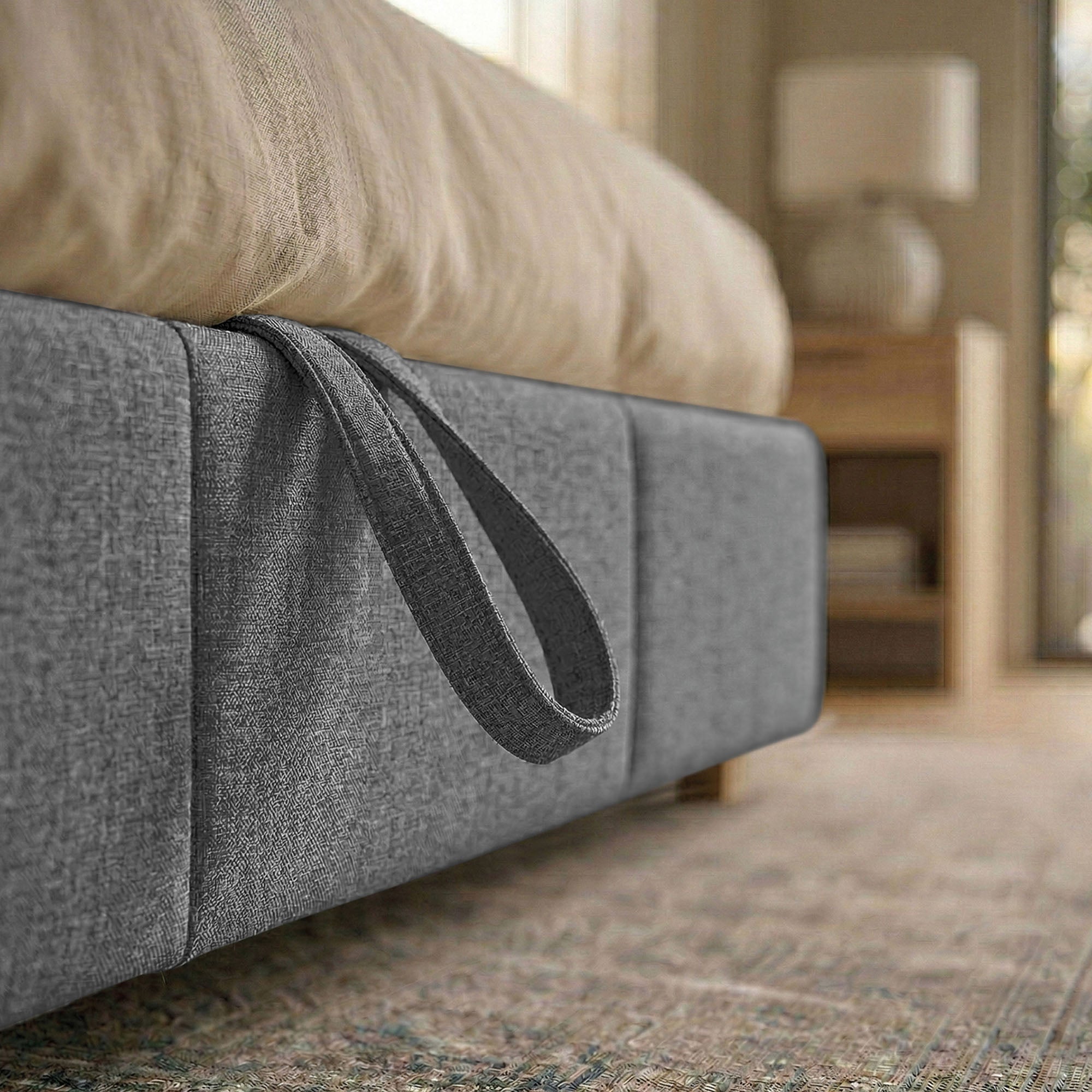 Letto Matrimoniale Contenitore con apertura facilitata e design classico Dune