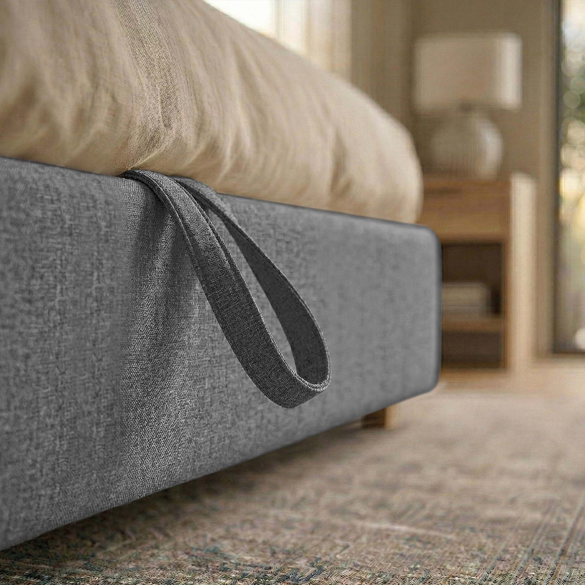 Letto Matrimoniale Contenitore con apertura facilitata e design classico Dune