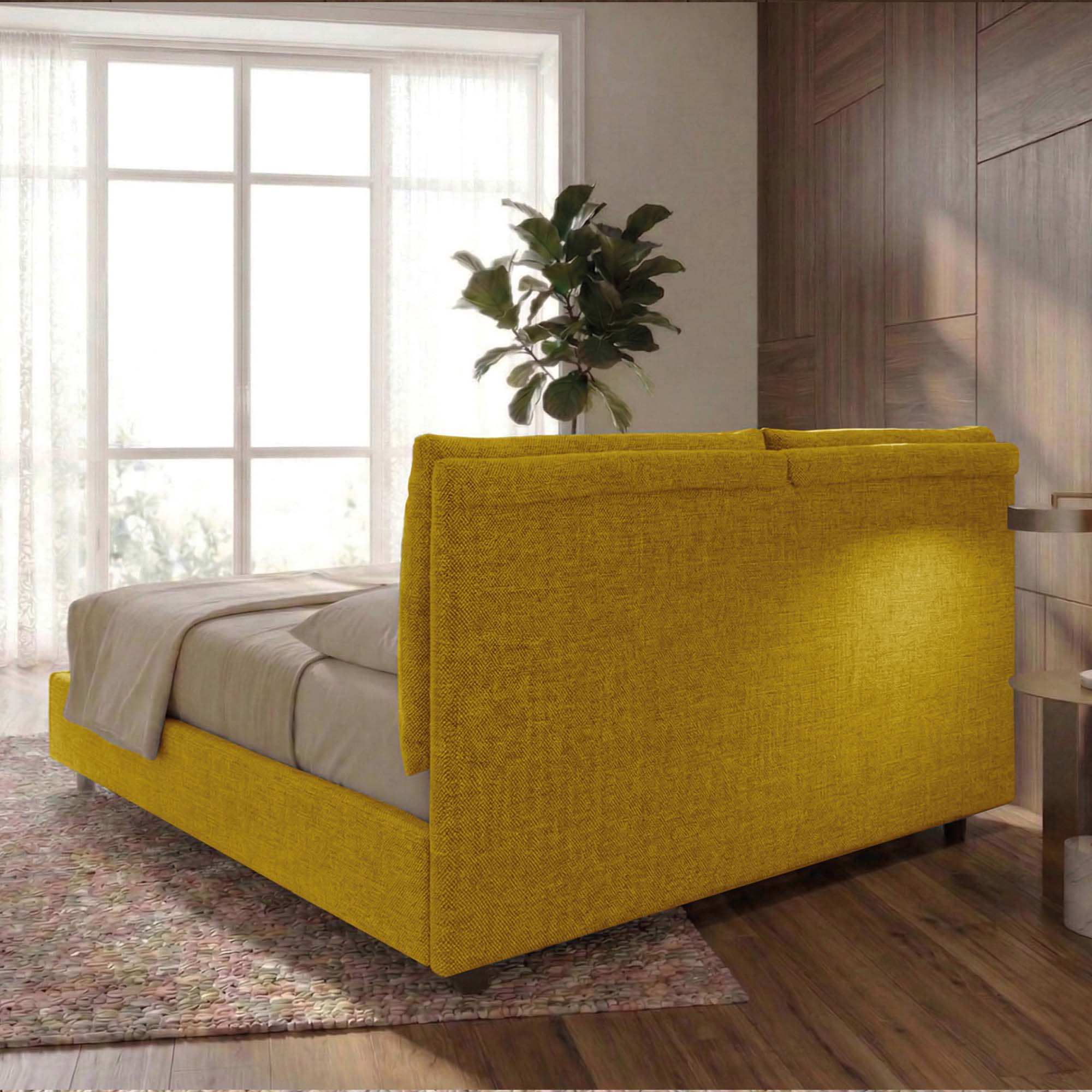 Letto Matrimoniale Contenitore con apertura facilitata e design classico Dune