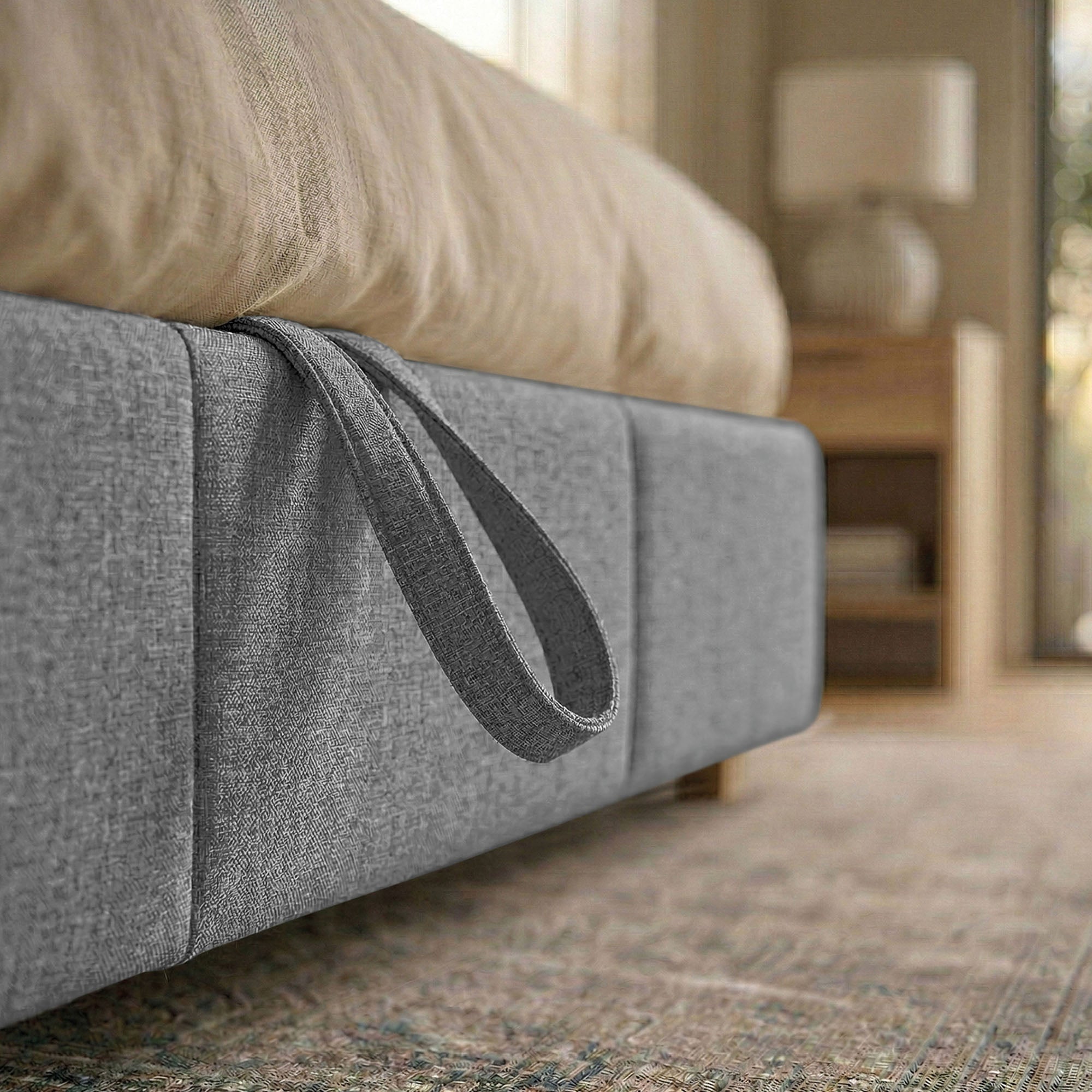 Letto Matrimoniale Contenitore con apertura facilitata e design classico Dune
