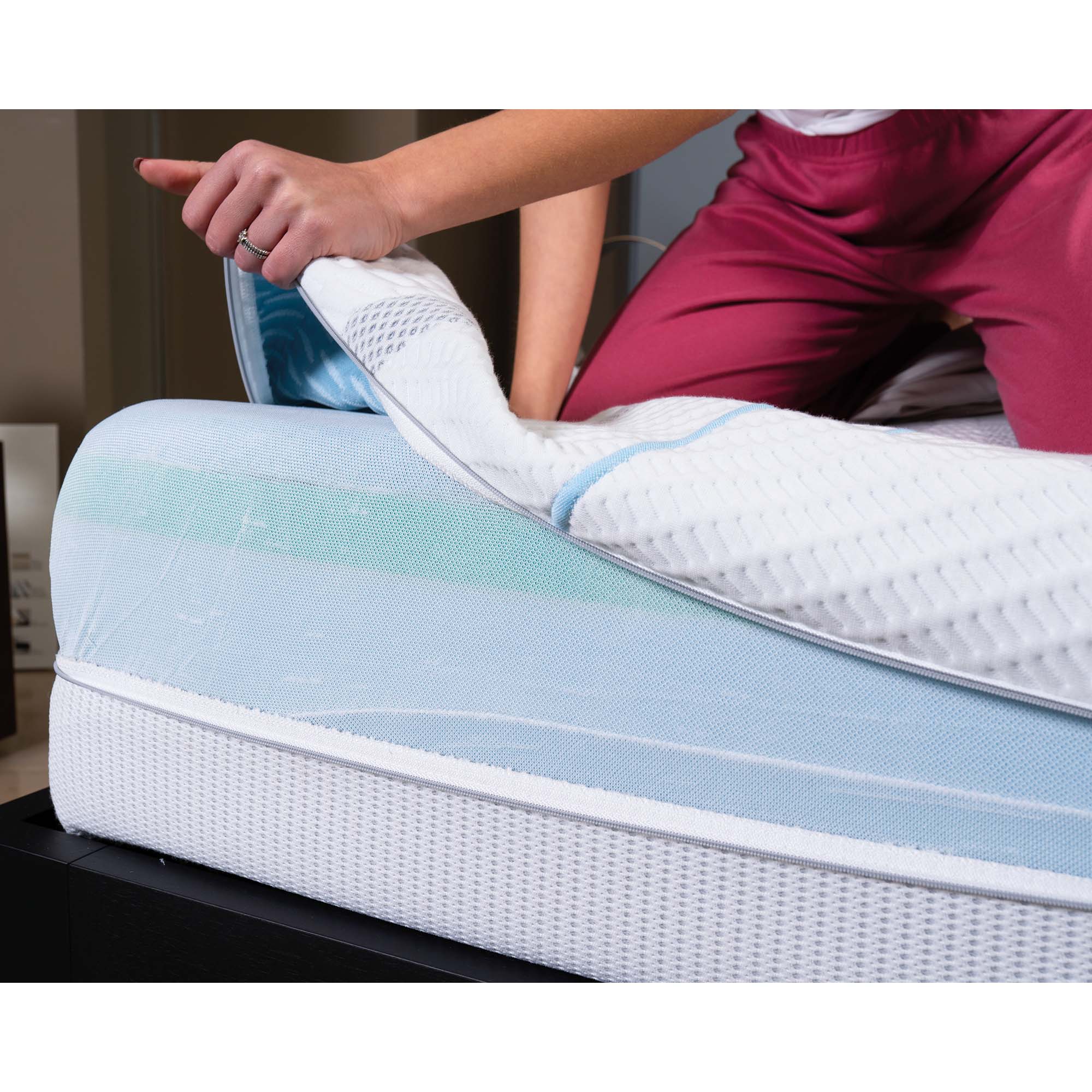 Materasso Ibrido in Memory Foam e molle Alto 25 Cm Kaysa Plus