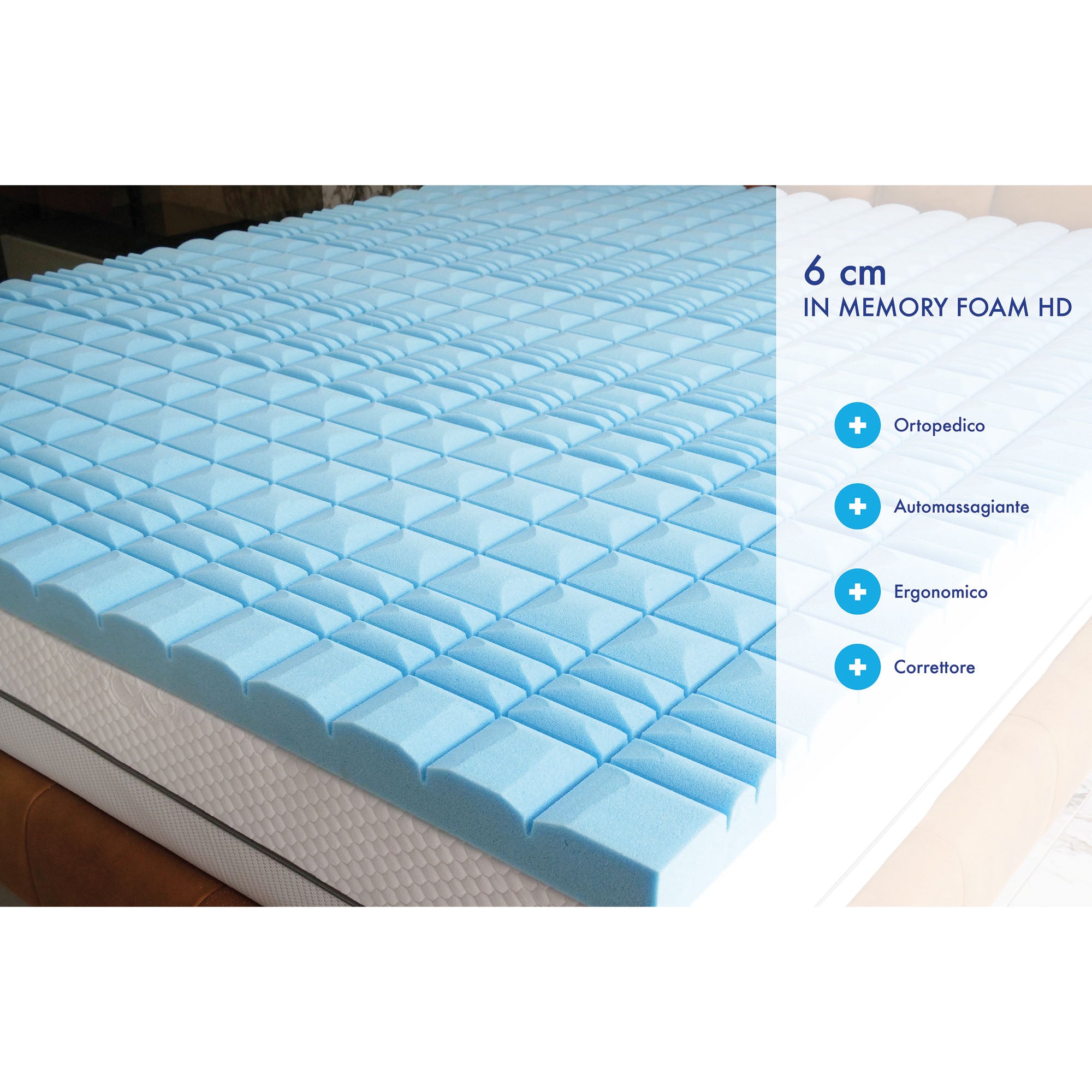 Topper Serenity in Memory Foam - Nuvole di Sonno