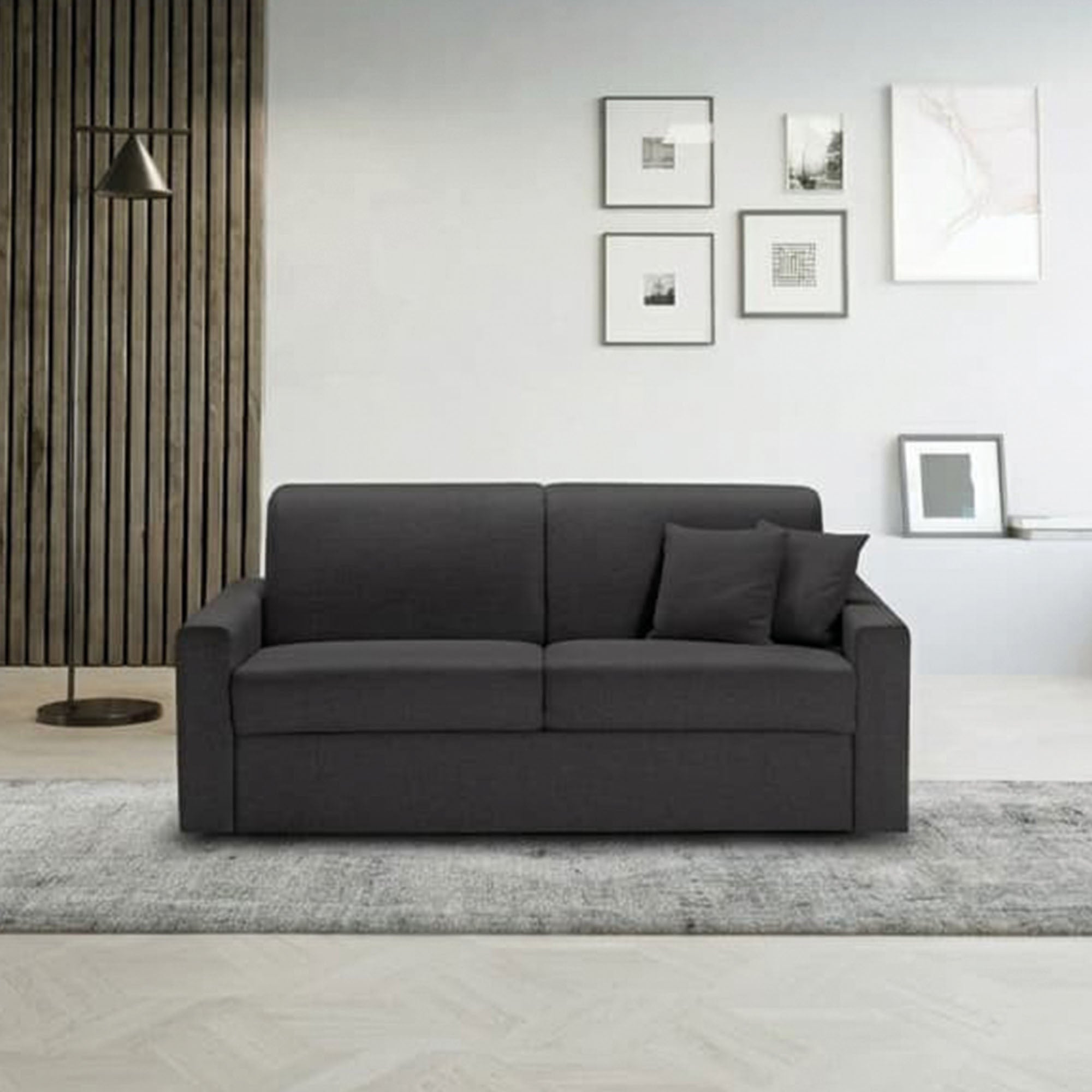 Canapé convertible Oregon avec matelas de 14 cm, déhoussable, fabriqué en Italie
