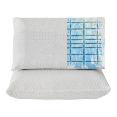 Coussin Massant Anti-Reflux de 18 cm de Hauteur Semi-Rigide en Mousse à Mémoire de Forme Haute Densité - Nuvole di Sonno