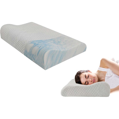 Oreiller Cervical Respirant en Mousse à Mémoire de Forme HD - Nuages de Sommeil
