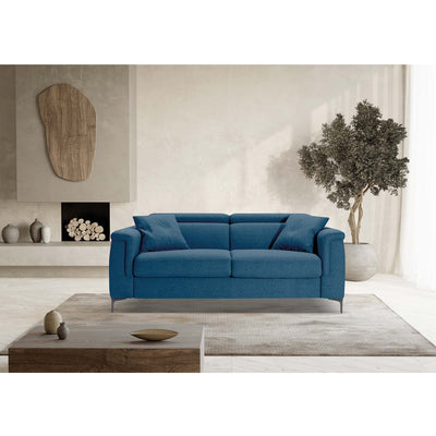 Divano letto John con Materasso 18cm, sfoderabile, Made in Italy