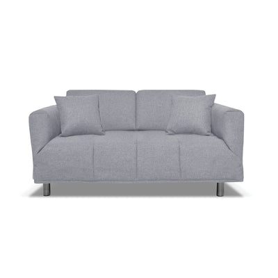 Canapé-lit Levis avec matelas 10cm, déhoussable, 2 coussins offerts, Fabriqué en Italie