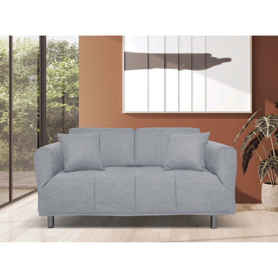 Canapé-lit Levis avec matelas 10cm, déhoussable, 2 coussins offerts, Fabriqué en Italie