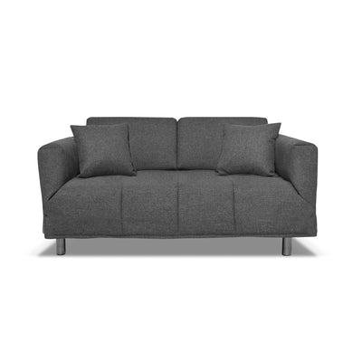 Canapé-lit Levis avec matelas 10cm, déhoussable, 2 coussins offerts, Fabriqué en Italie