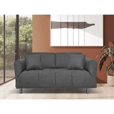 Canapé-lit Levis avec matelas 10cm, déhoussable, 2 coussins offerts, Fabriqué en Italie