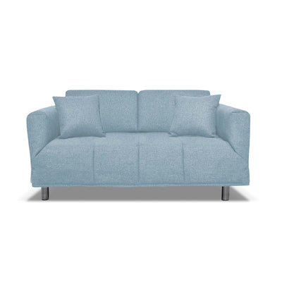 Divano Letto Levis con Materasso 10cm, sfoderabile, 2 cuscini omaggio, Made in Italy