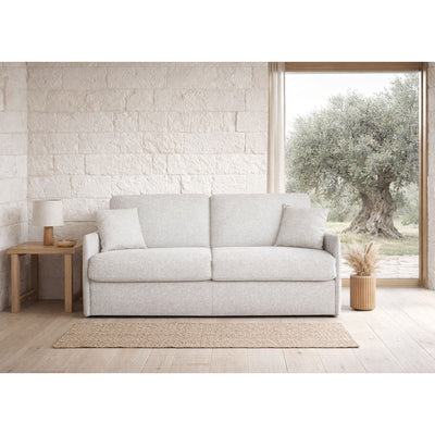 Canapé convertible Dalila avec matelas 18cm, déhoussable, Fabriqué en Italie