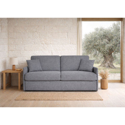 Canapé convertible Dalila avec matelas 18cm, déhoussable, Fabriqué en Italie